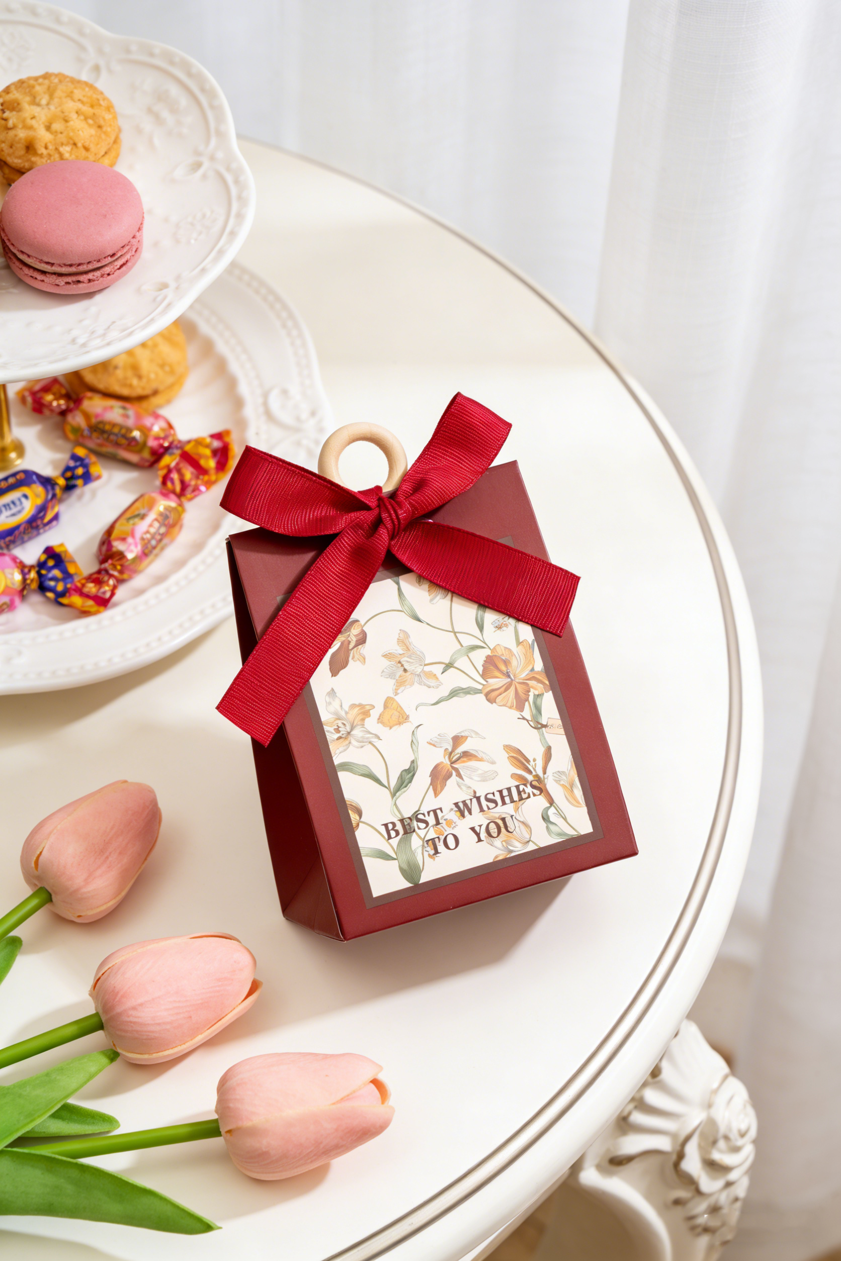 包好发货 成品喜糖套餐简约花卉 喜糖+喜糖盒【成品喜糖不支持退换】