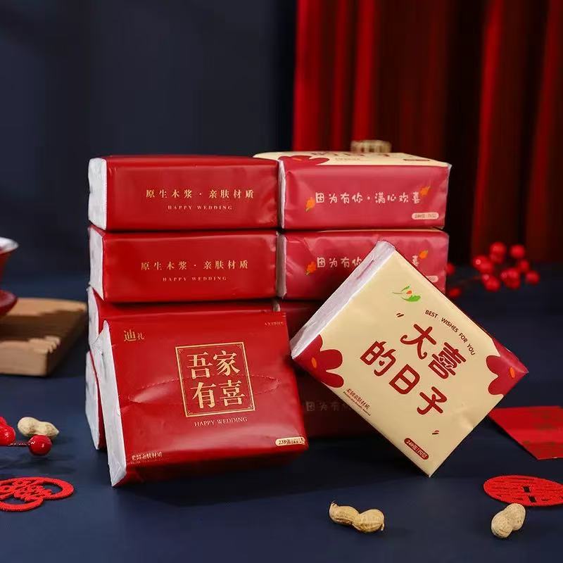 【紙杯/紙碗/紙巾/筷子/桌布】婚宴一次性餐具套裝
