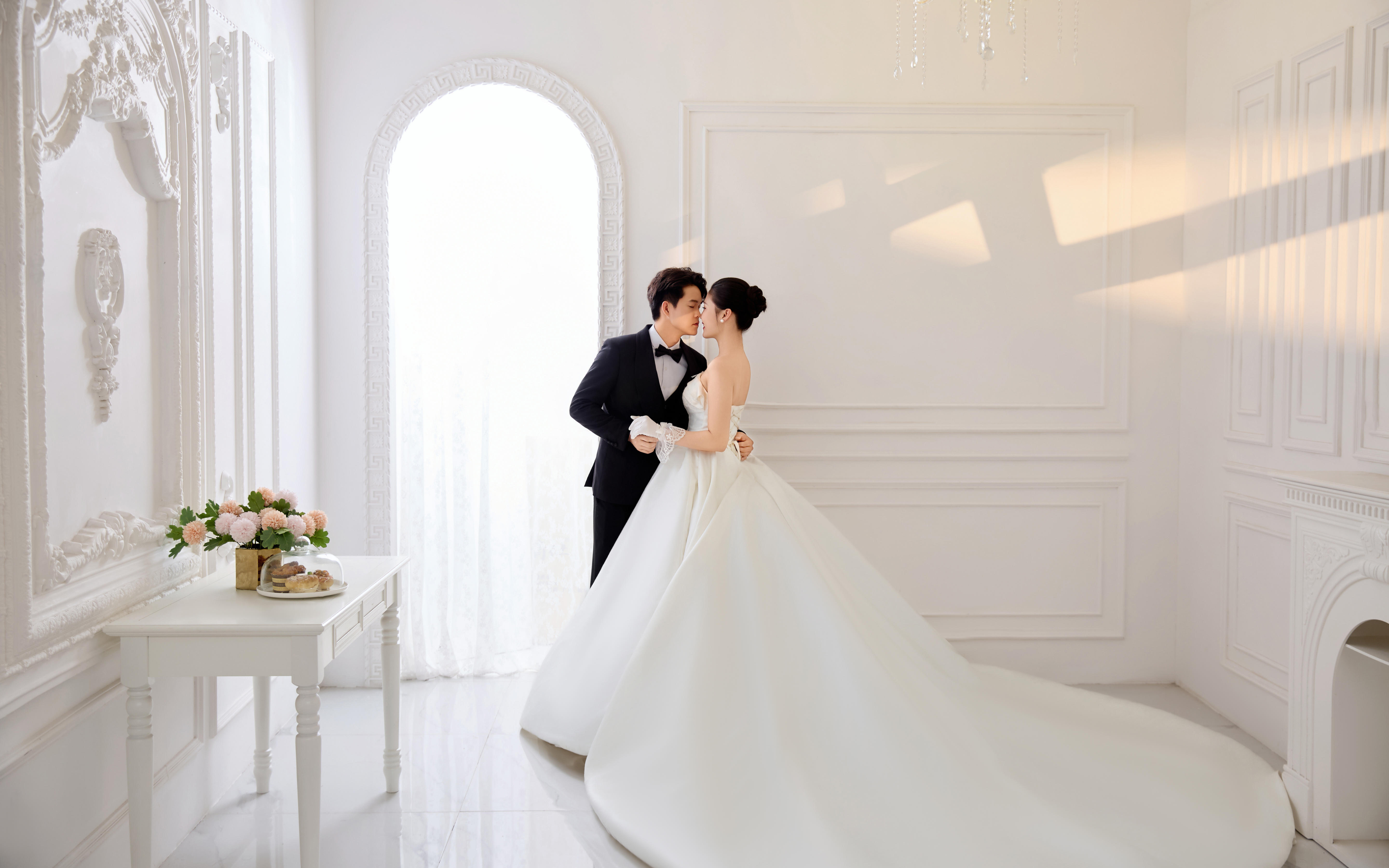 室内韩式婚纱照
