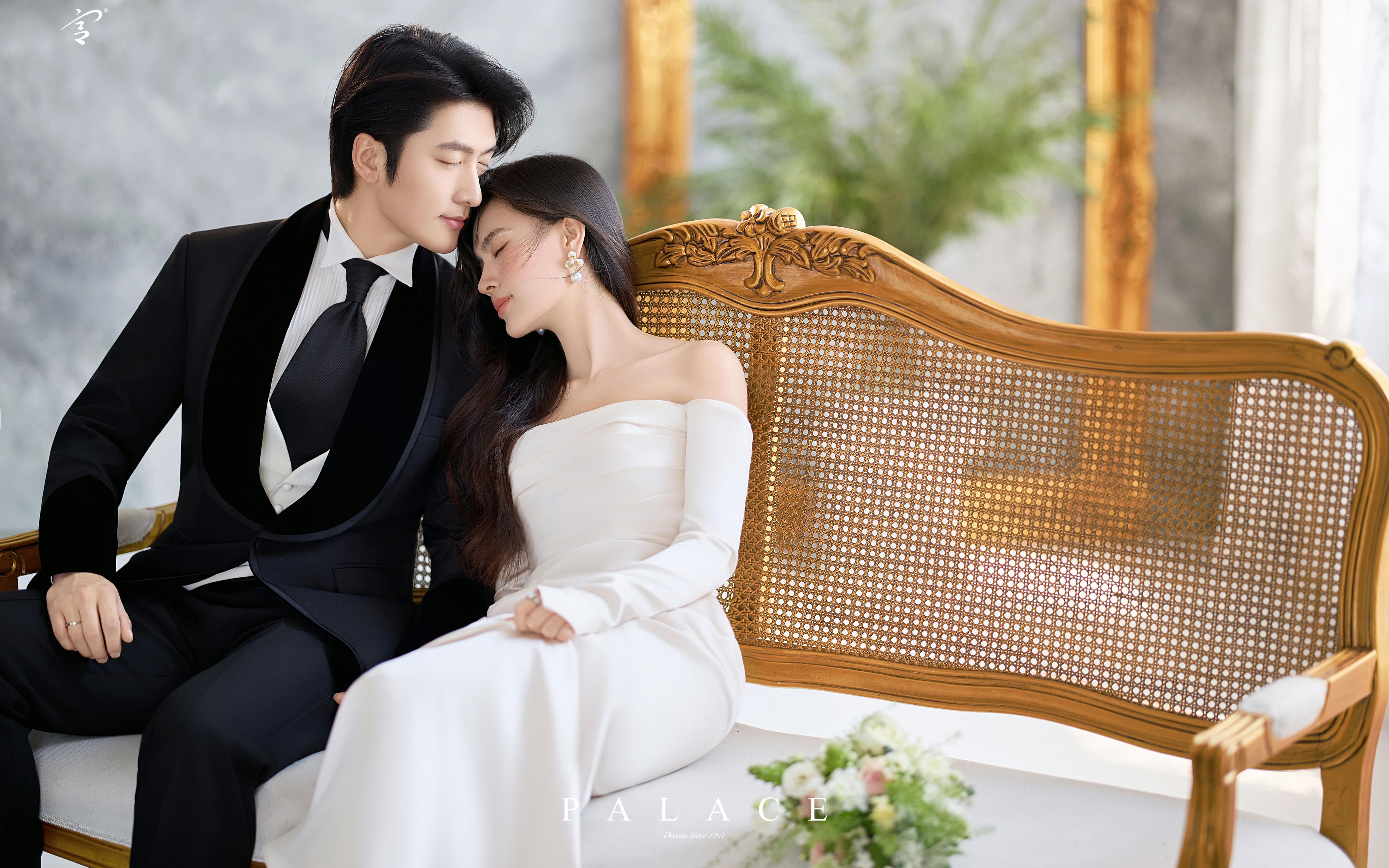 室内也能拍出美美的婚纱照