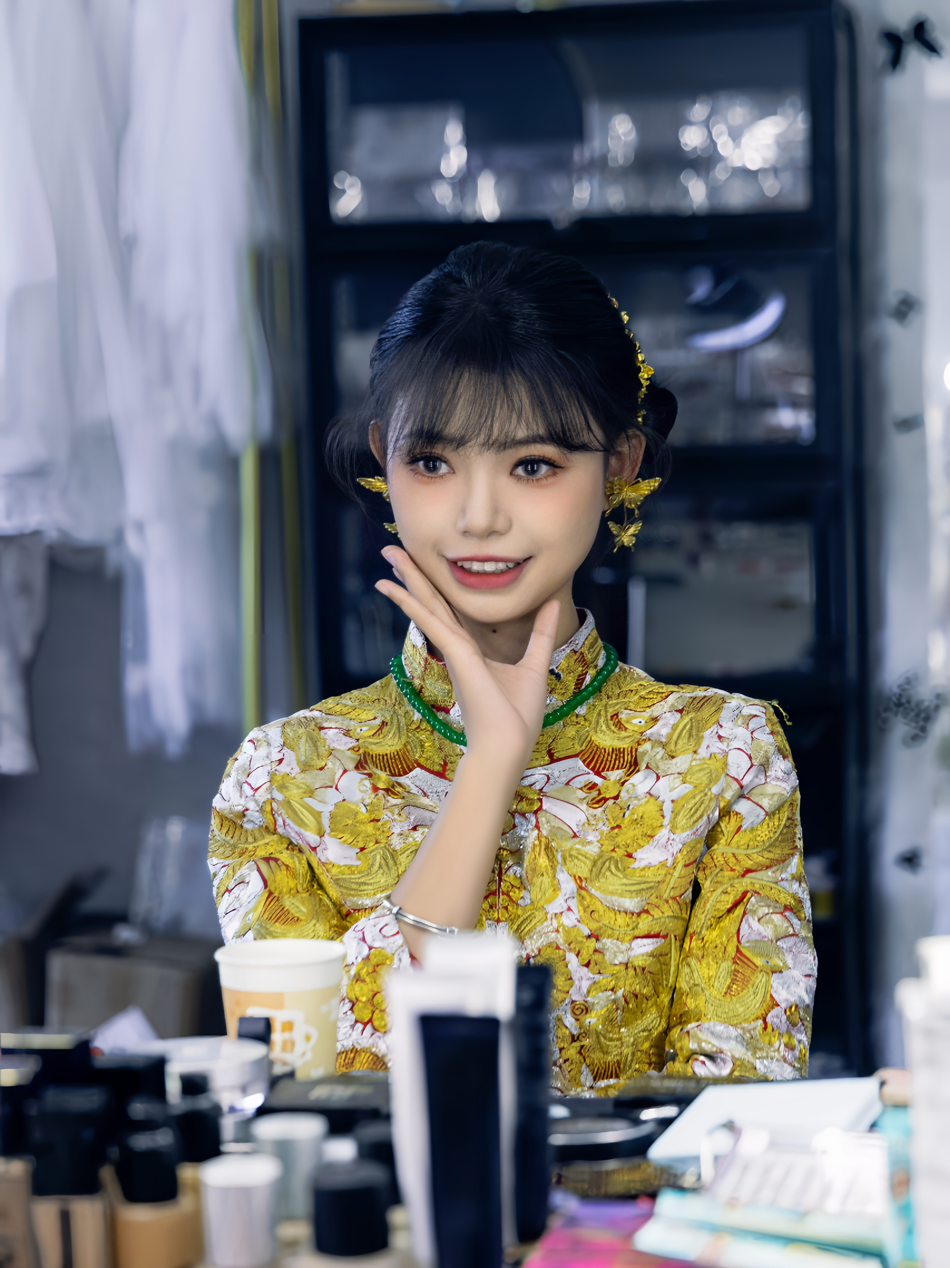 资深档全程新娘跟妆4妆4造+头饰
