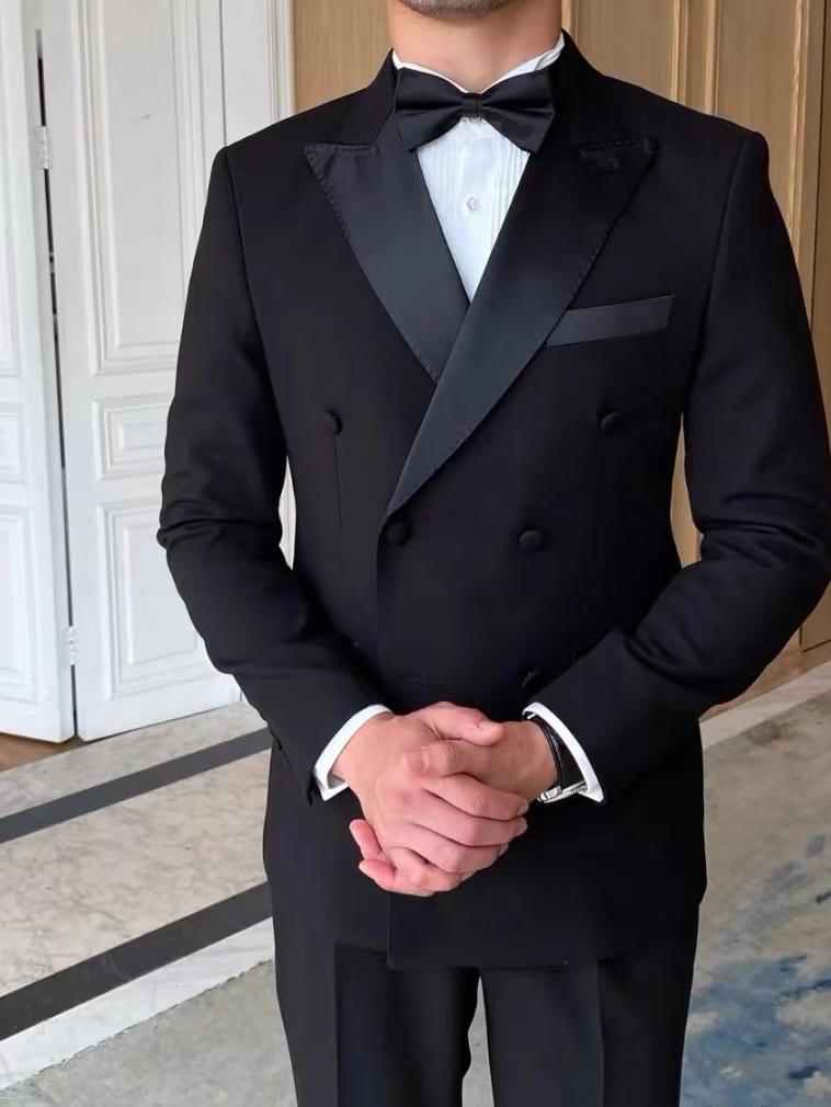 黑色礼服大气明星同款西装西服定制