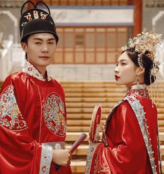 【爱旅拍】适合所有胖妹妹拍的汉服婚纱照，中式国风