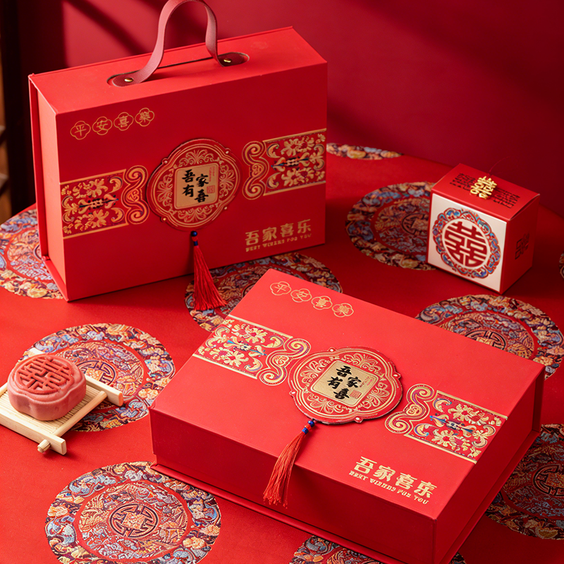 中式吾家有喜伴手礼 男女结婚宾客礼伴郎伴娘实用回礼