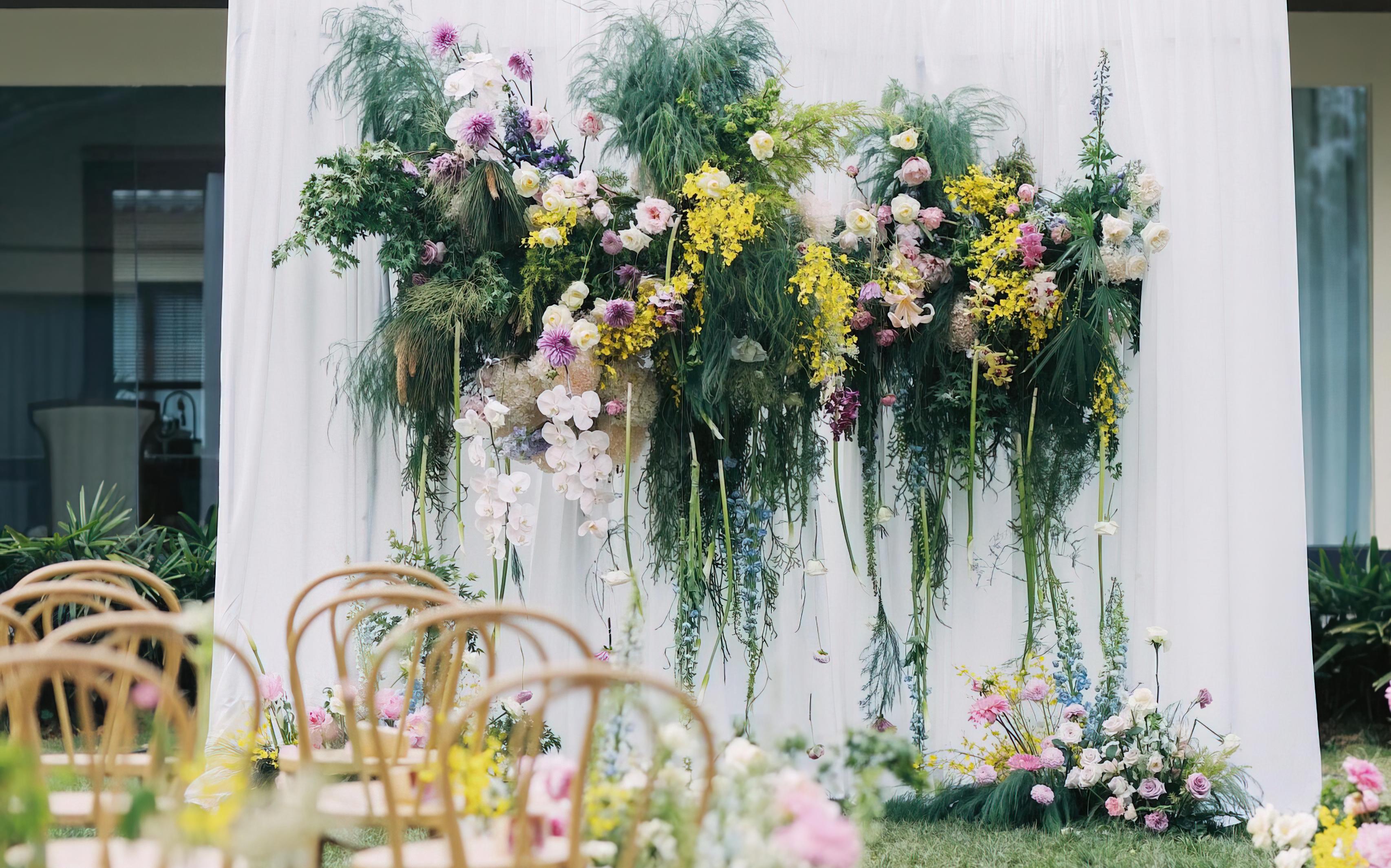 布幔婚礼 森系户外民宿婚礼 小清新婚礼