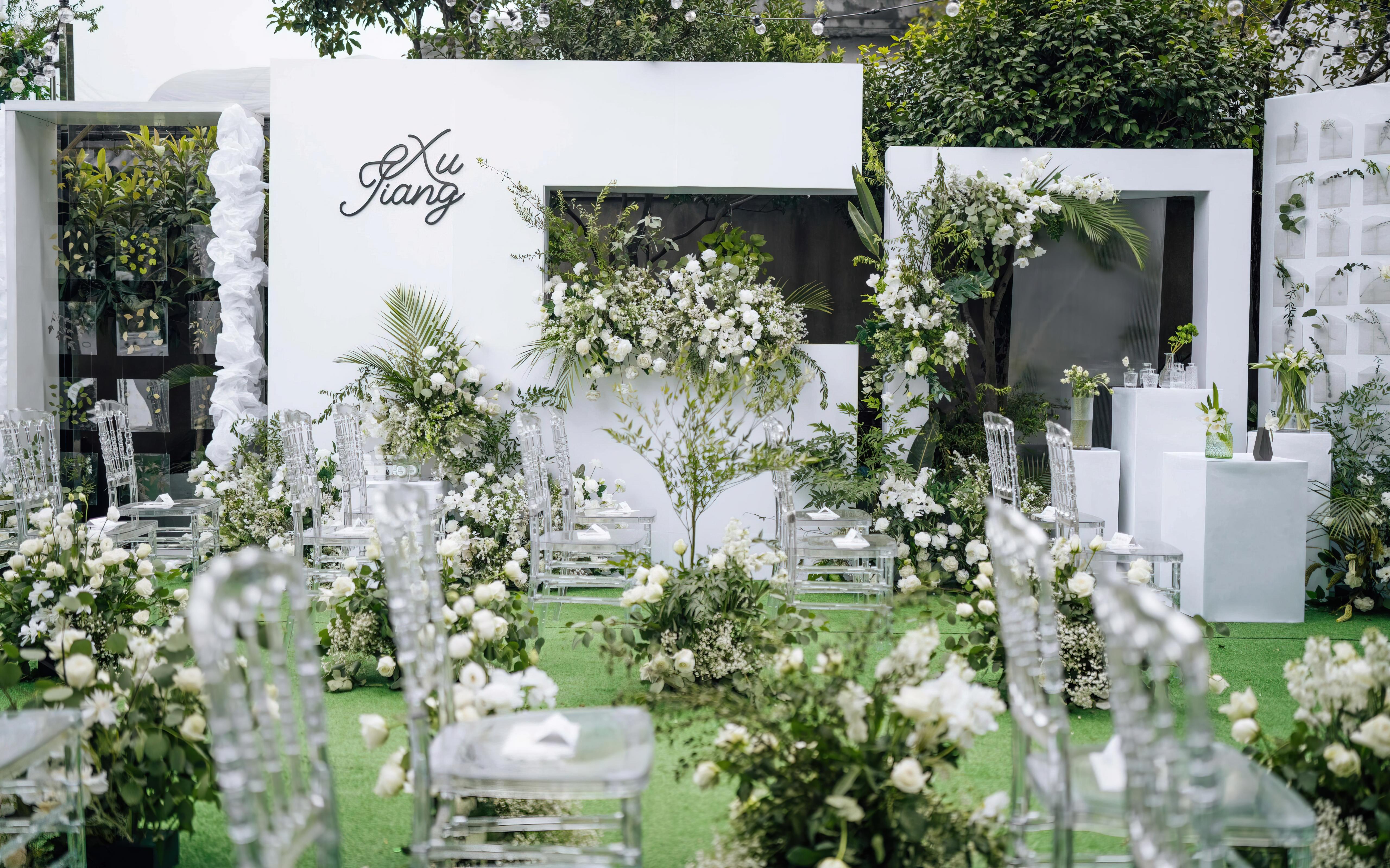 【西柚】夏·记｜白绿森系韩式婚礼