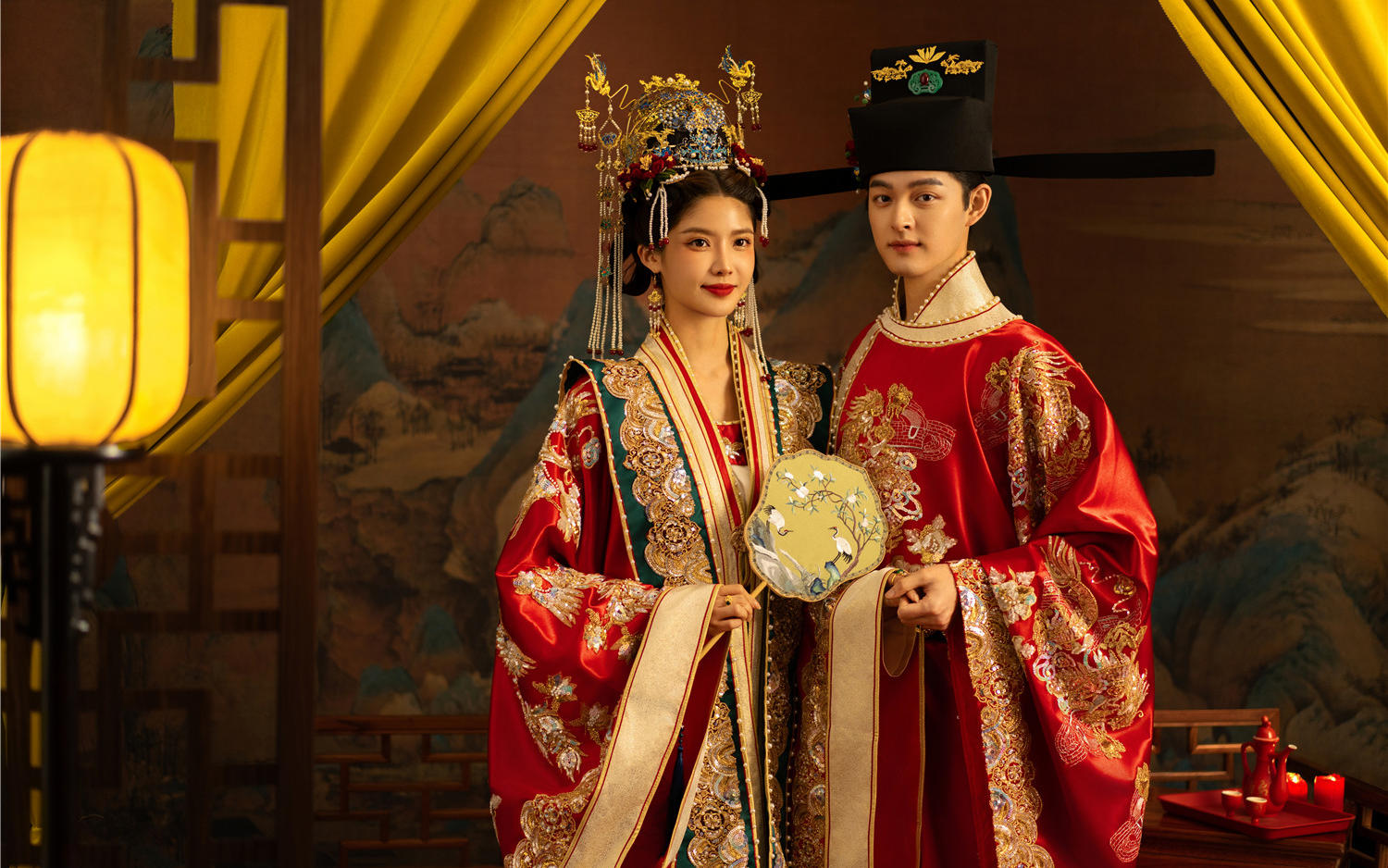 【西北龙研发】凤冠霞帔婚嫁仪式婚纱照
