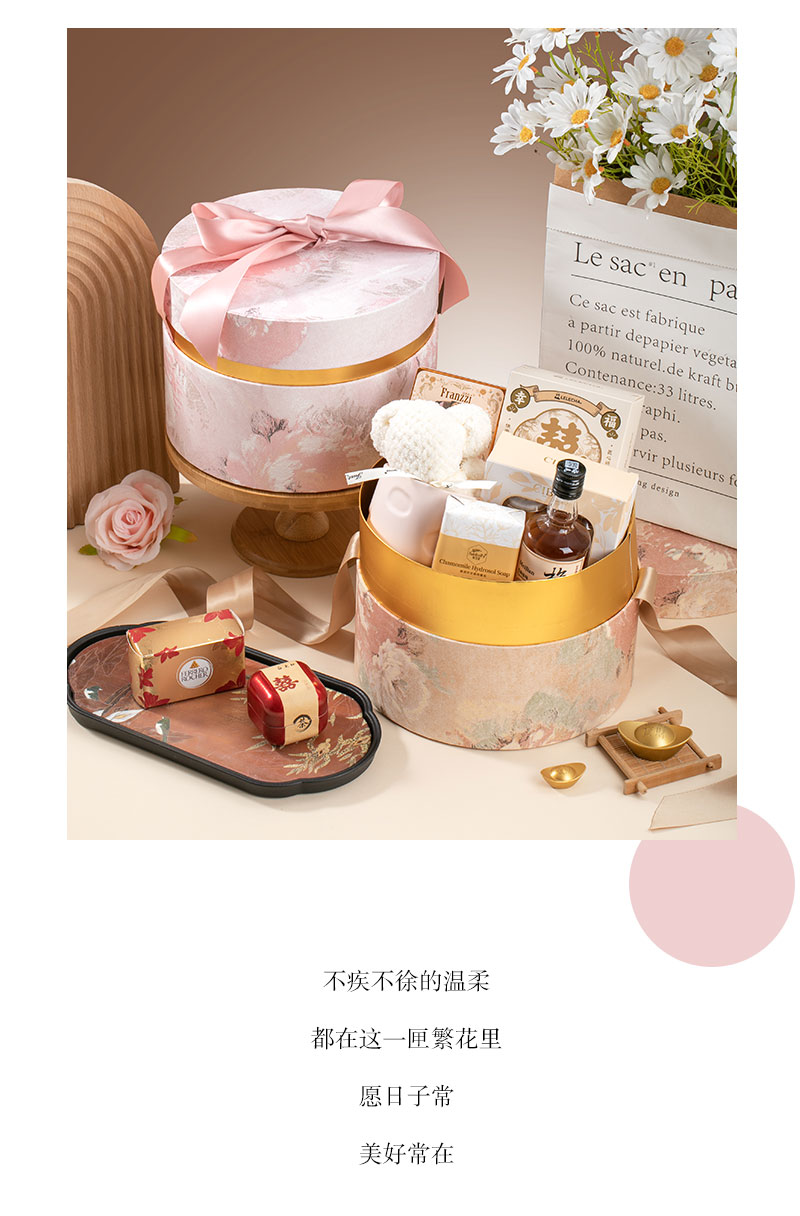 发泡纸圆盒系列 伴手礼女伴娘结婚送宾客回礼实用新婚回礼