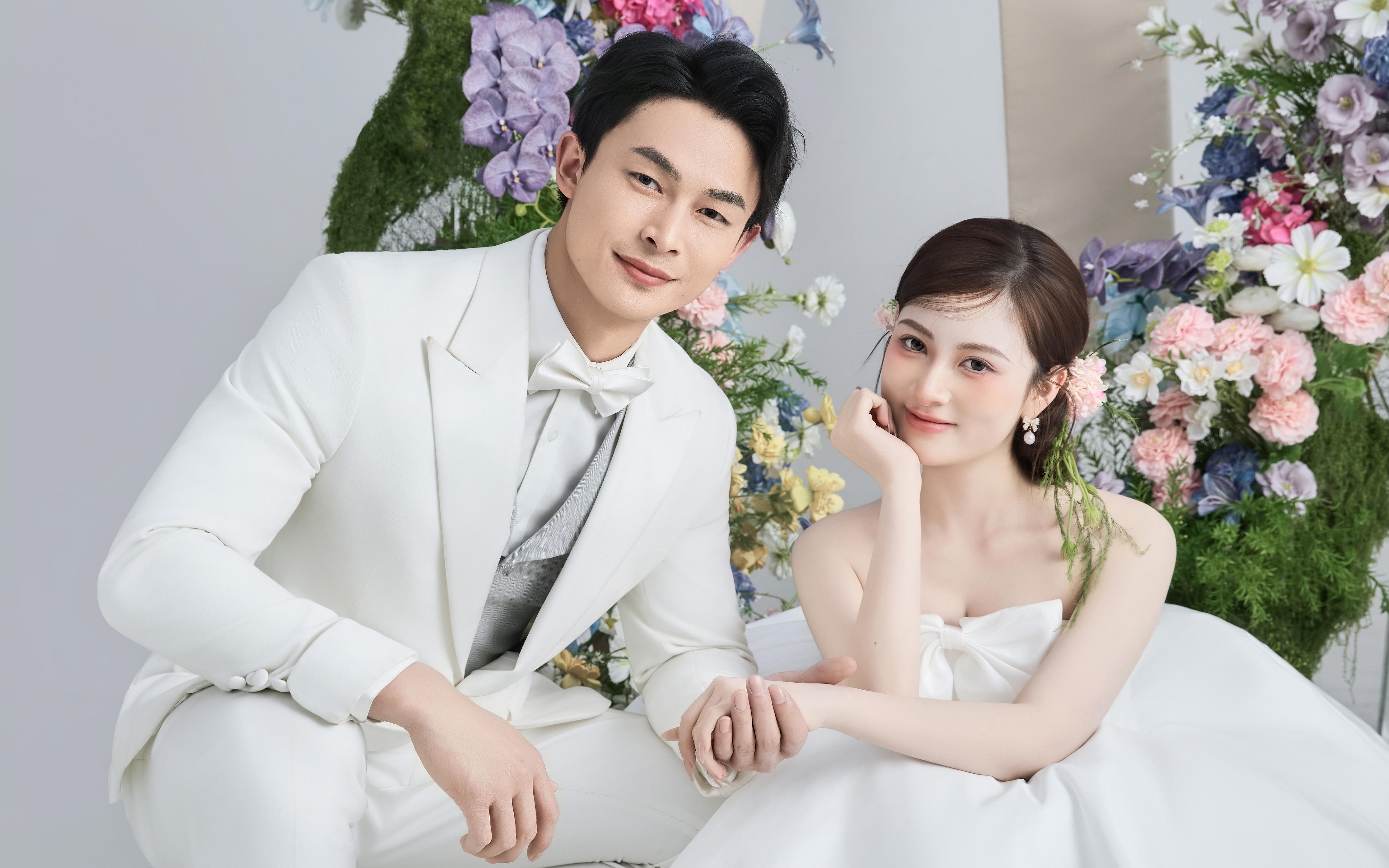 韓系??極簡清新ins婚紗照??邂逅夢幻花境