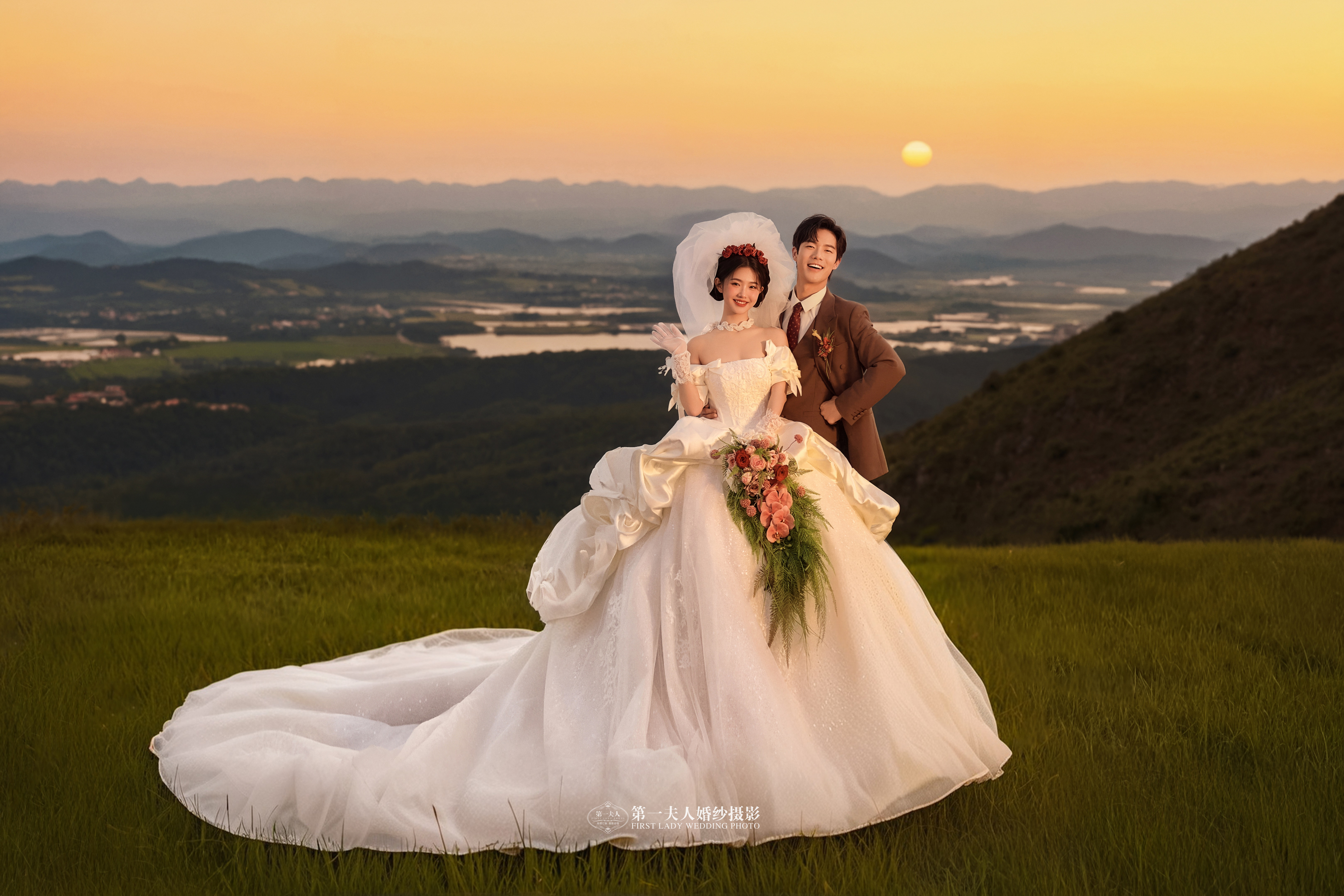 【落日余晖】风格任拍+婚纱照底片全送一价全包