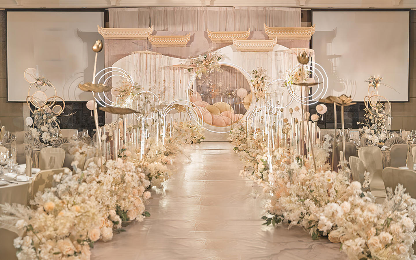 【囍时光婚礼】新中式香槟色婚礼