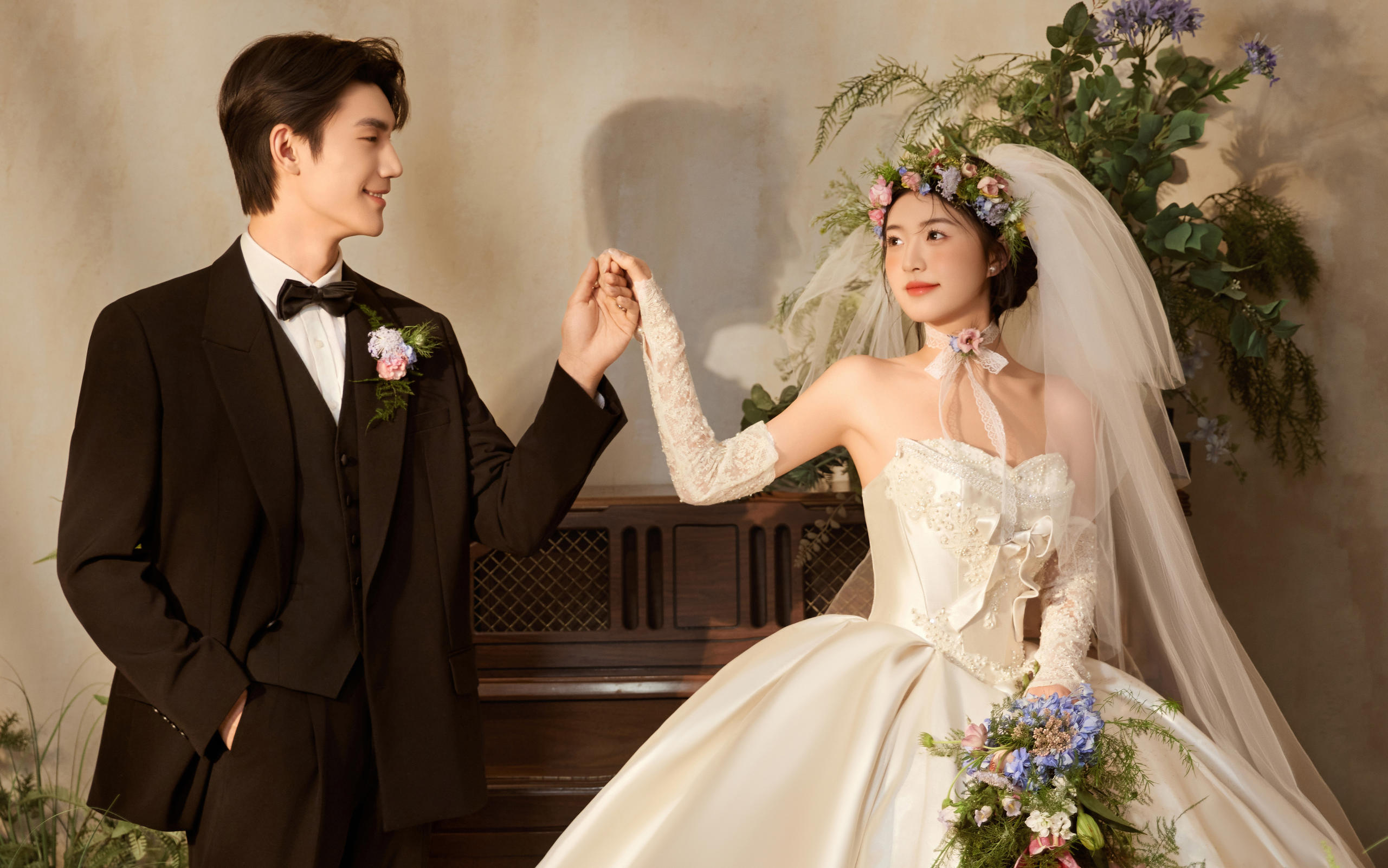 极简韩风婚纱照 适合备婚新人拍的婚纱照风格！