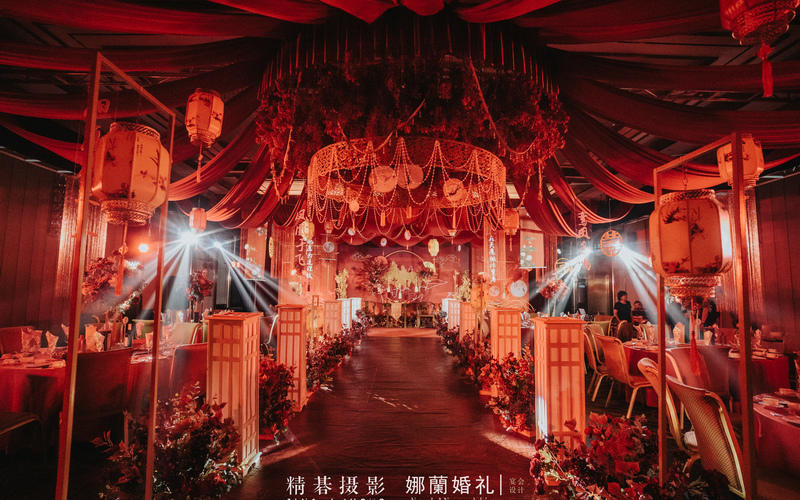 【娜蘭婚礼】轻奢吊顶+四大金刚+婚礼定制 
