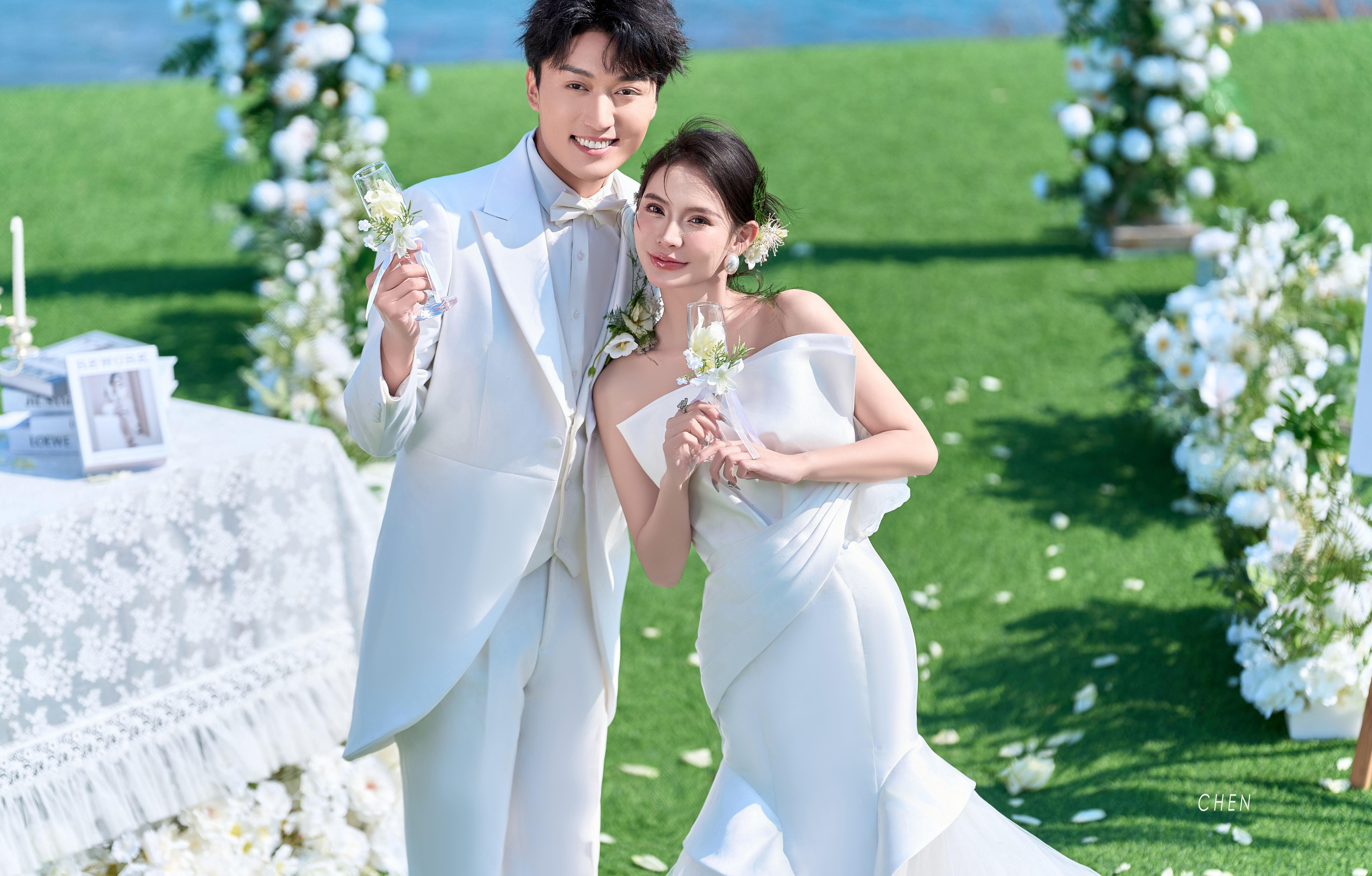 小清新森林 婚纱照婚礼现场风格