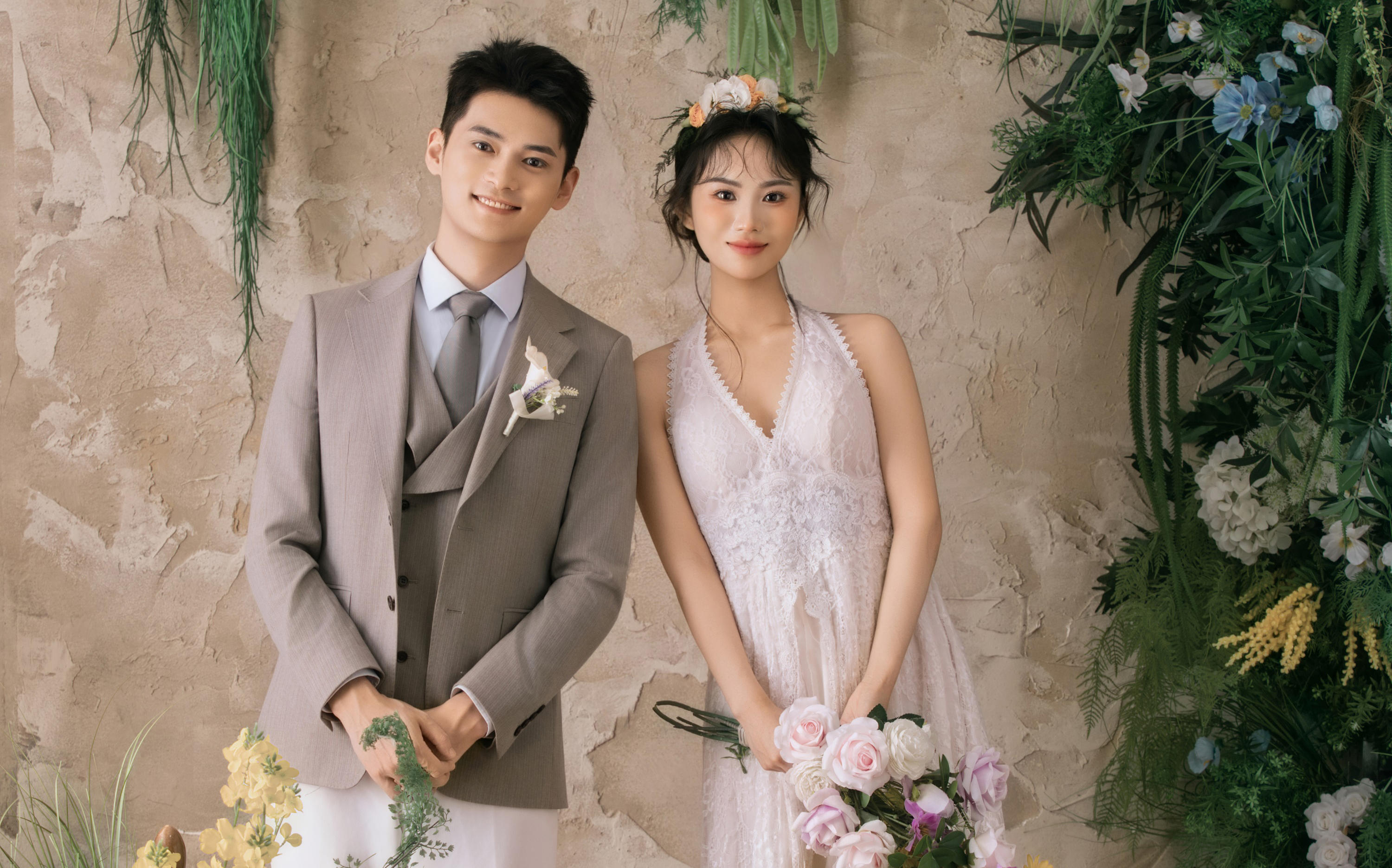 【壹家摄影】少女心爆棚的法式花房婚纱照~