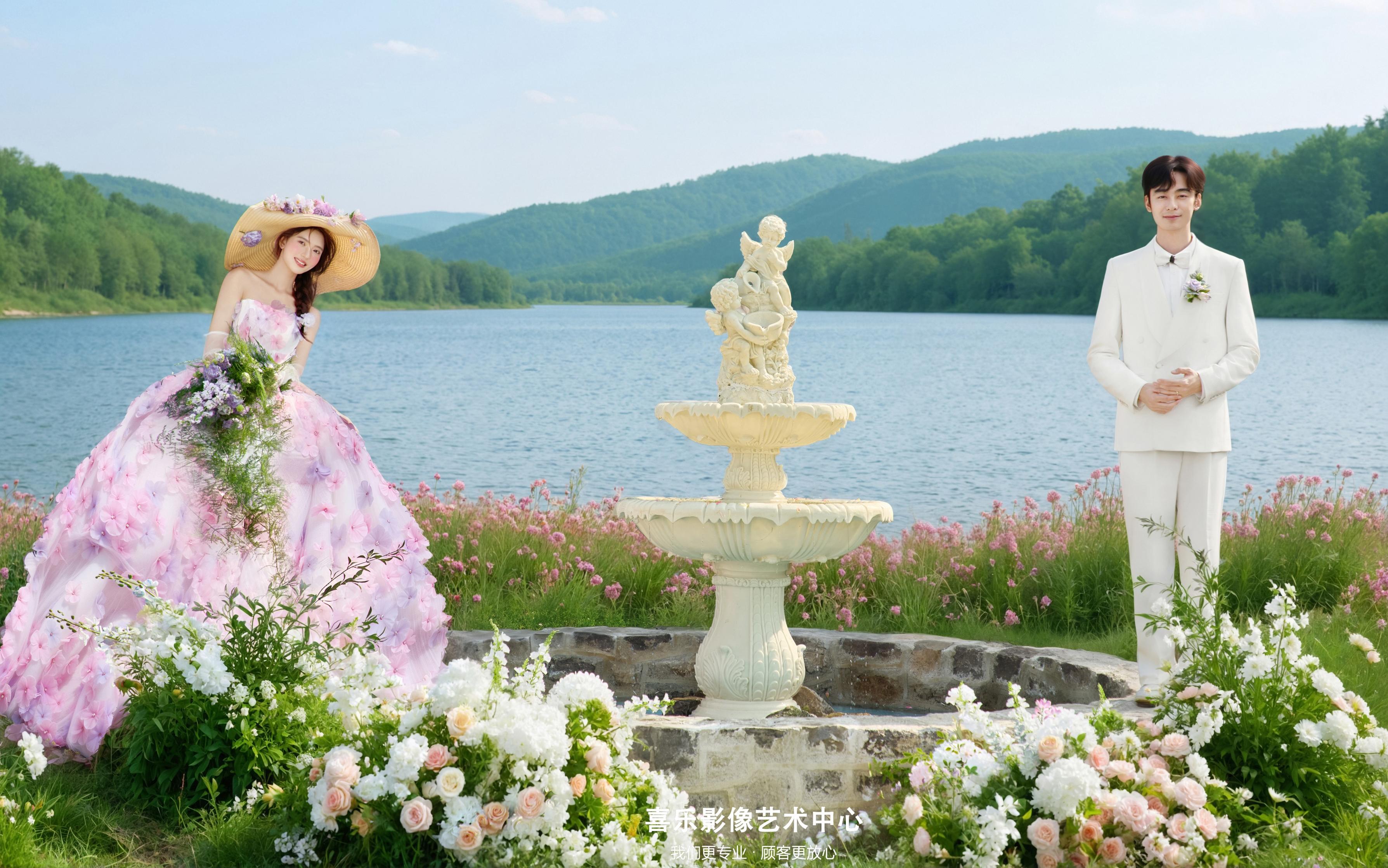 粉色暴擊！童話風(fēng)婚照美到心顫