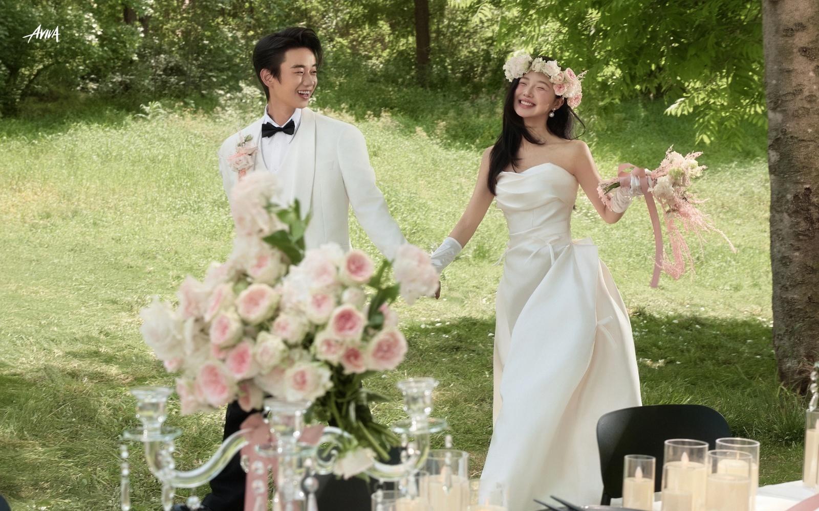  【真实客片】轻法式草坪森系婚纱照