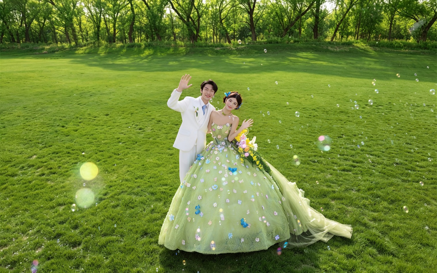 多巴胺草坪婚纱照