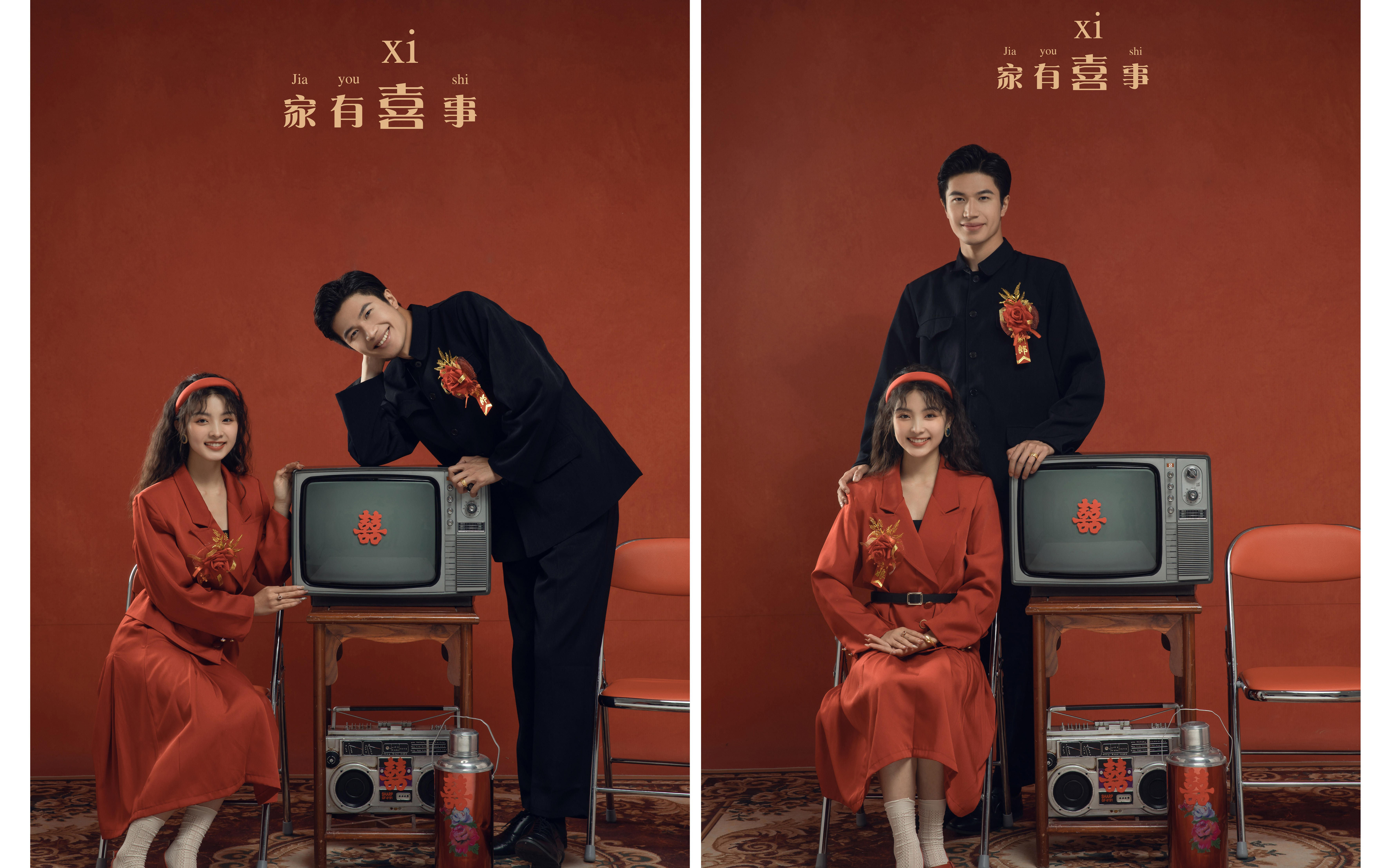 別劃走除全家都在夸的復(fù)古喜嫁風(fēng)婚紗照 #喜嫁婚紗