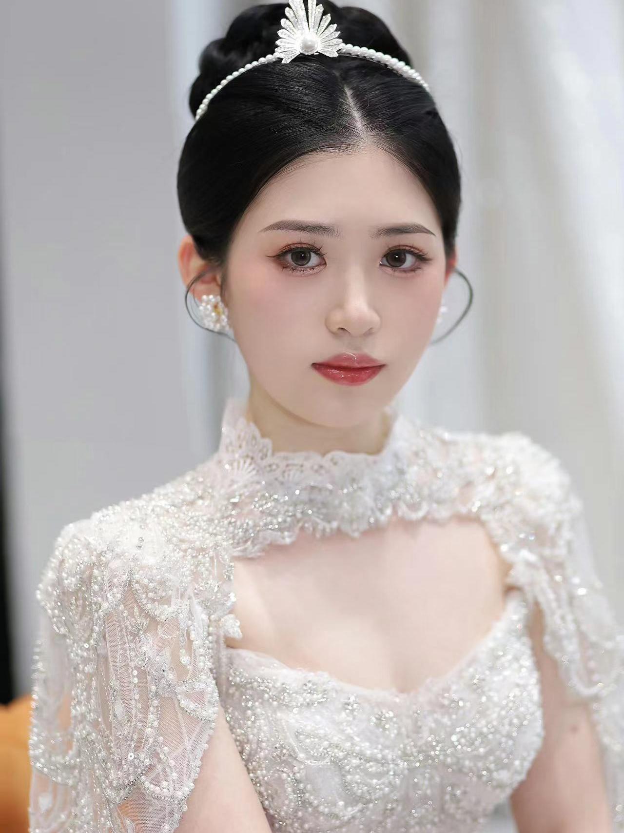 武汉试妆开挂了 主纱造型