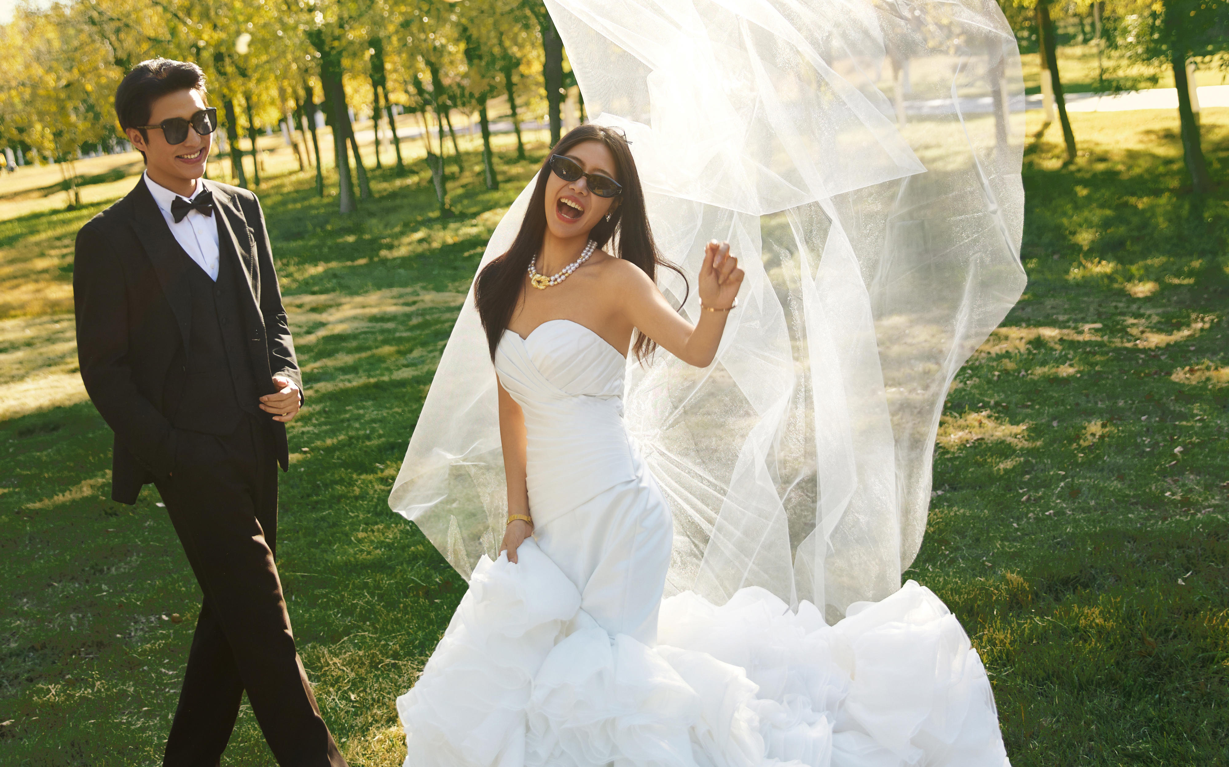 喜歡婚紗照里的一秒定格/美好不期而遇