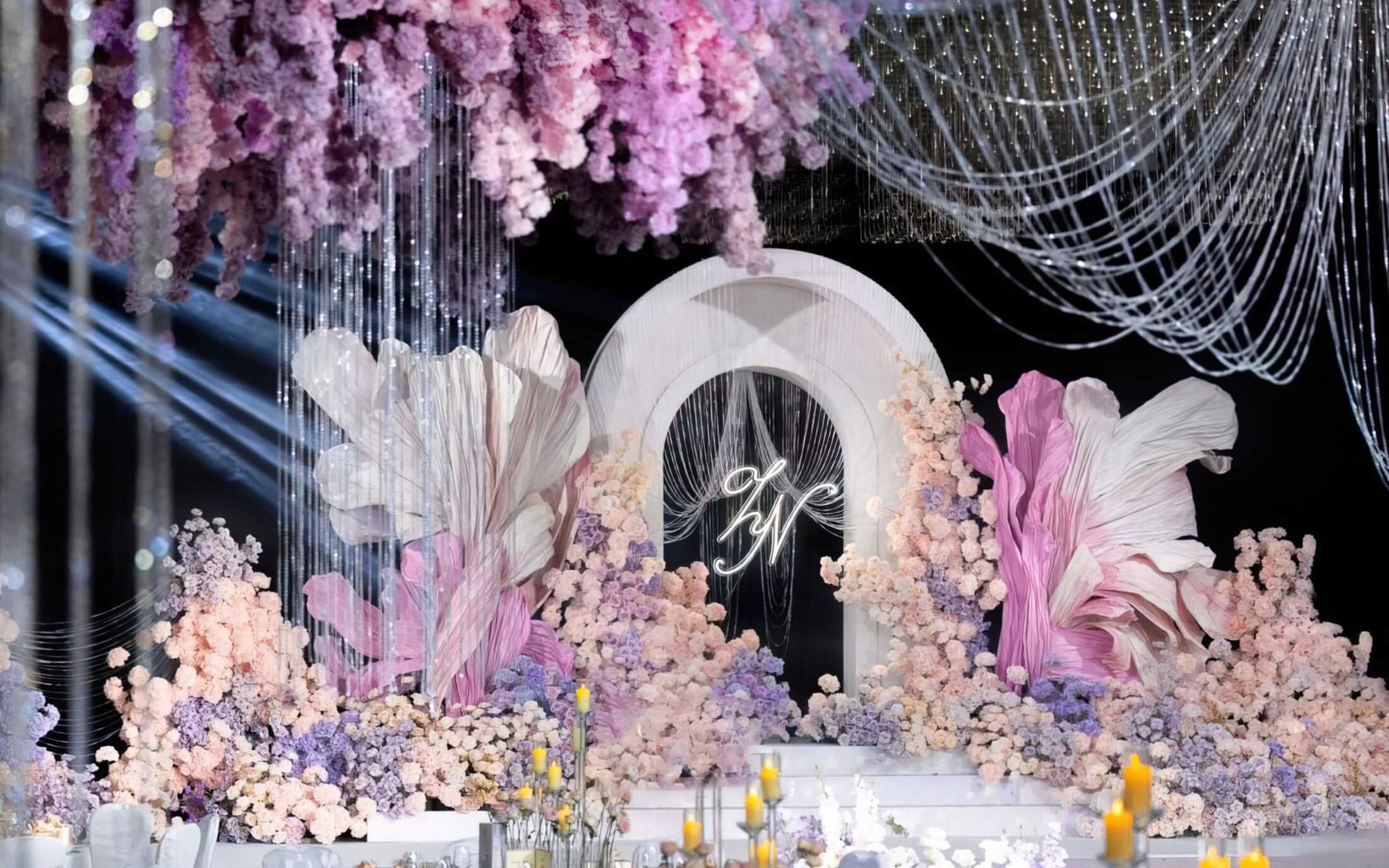 【鐘愛一生婚禮】粉色花海浪漫珠簾婚禮