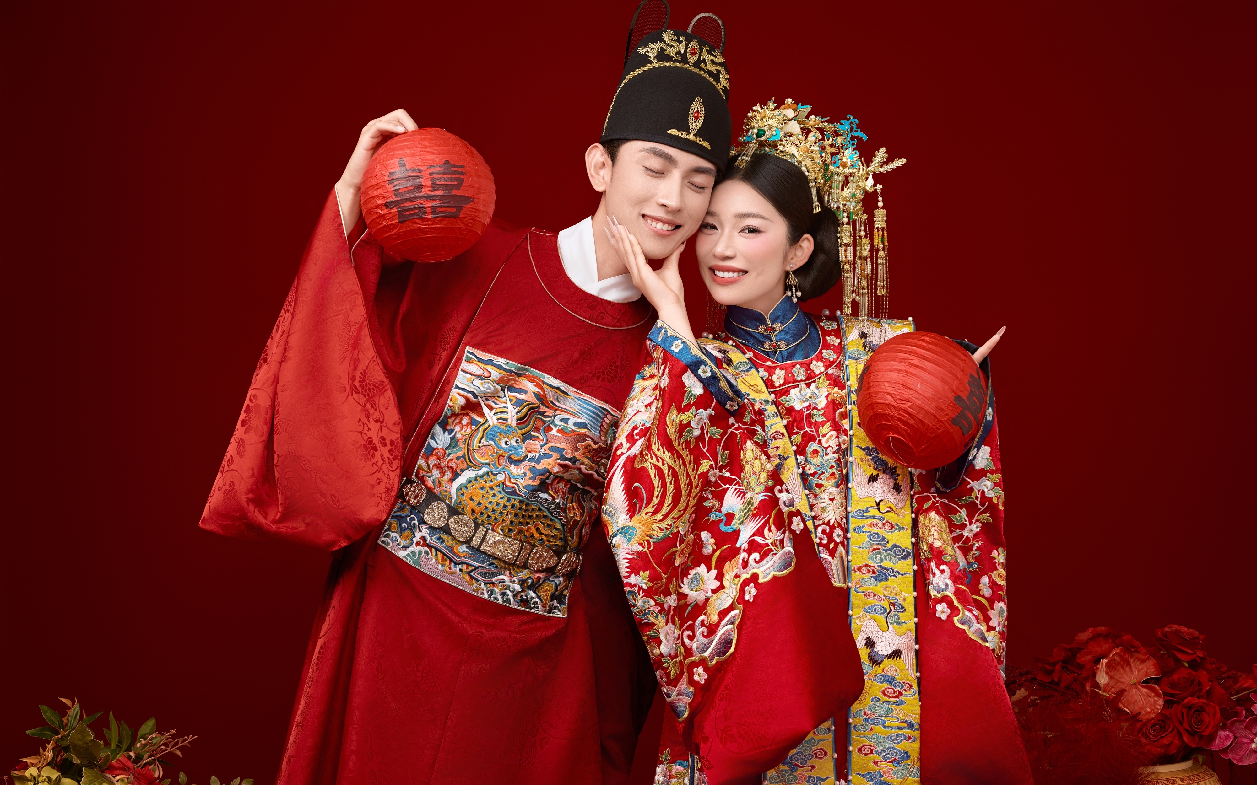 明知汉服的喜嫁风婚纱照~