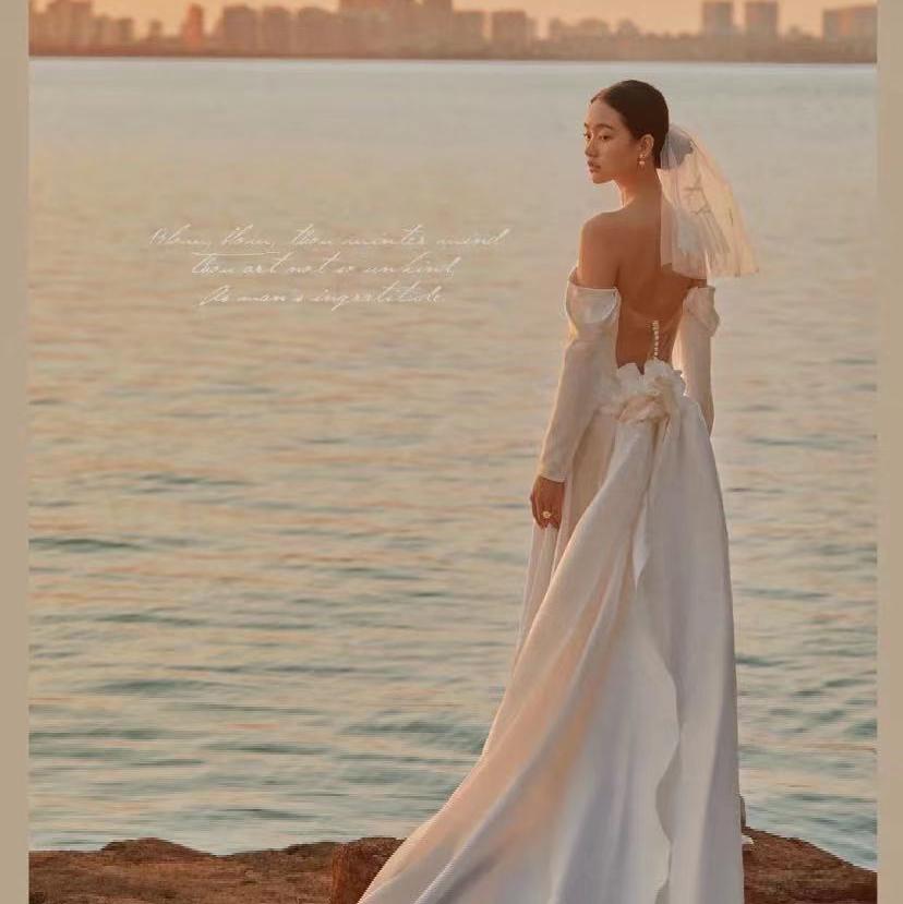 和你来场日落湖边的浪漫邂逅|苏州婚照
