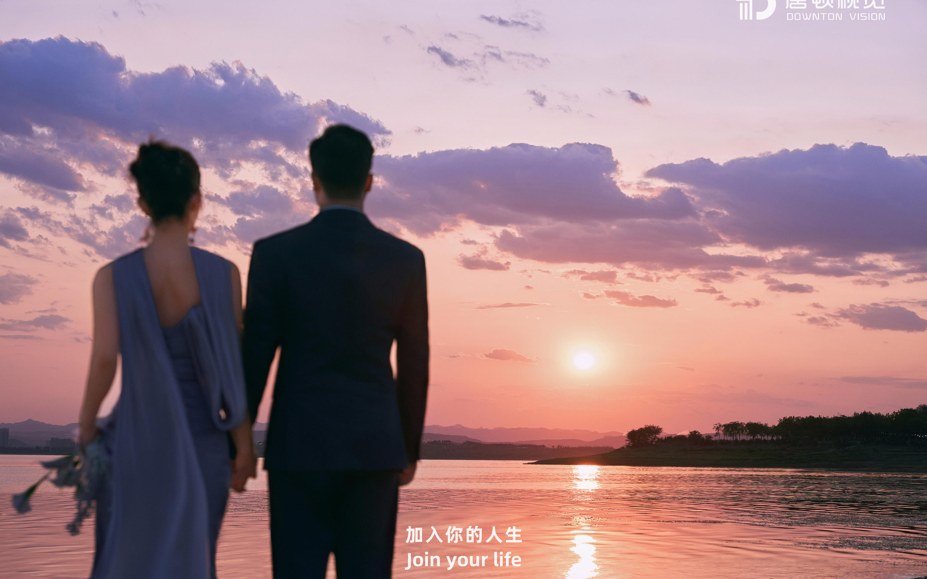 “爱如紫霞 愈晚愈浓”夕阳海边电影感