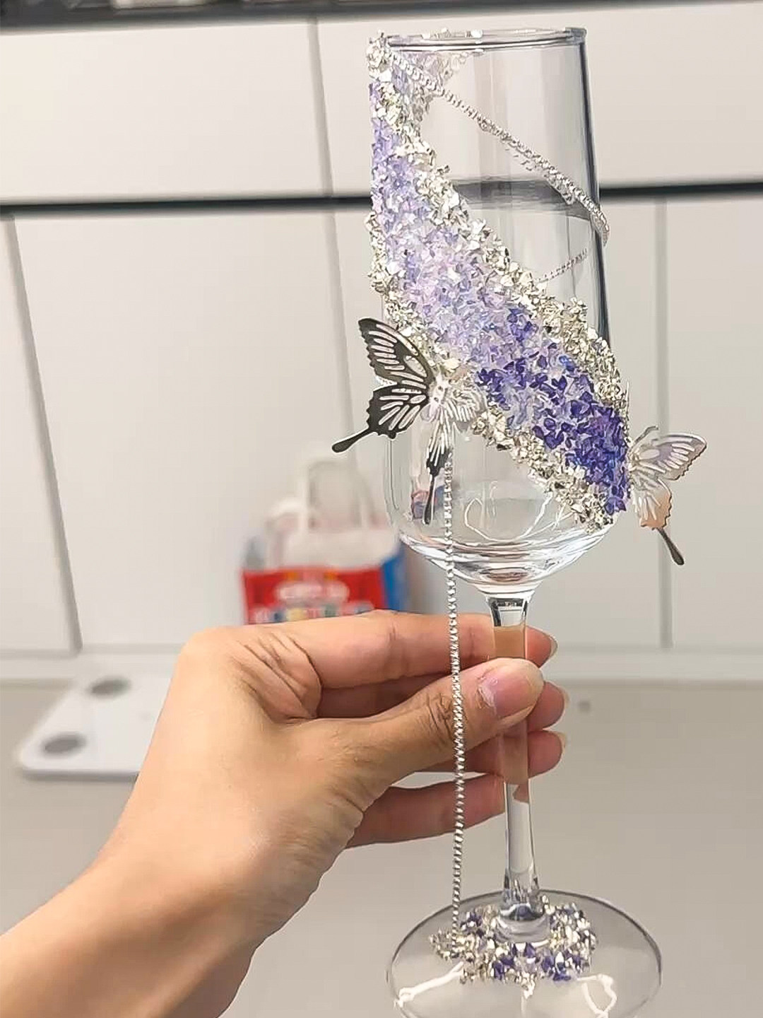 敬酒杯diy一对婚礼礼盒结婚材料包高级感香槟杯新娘婚庆订婚礼物