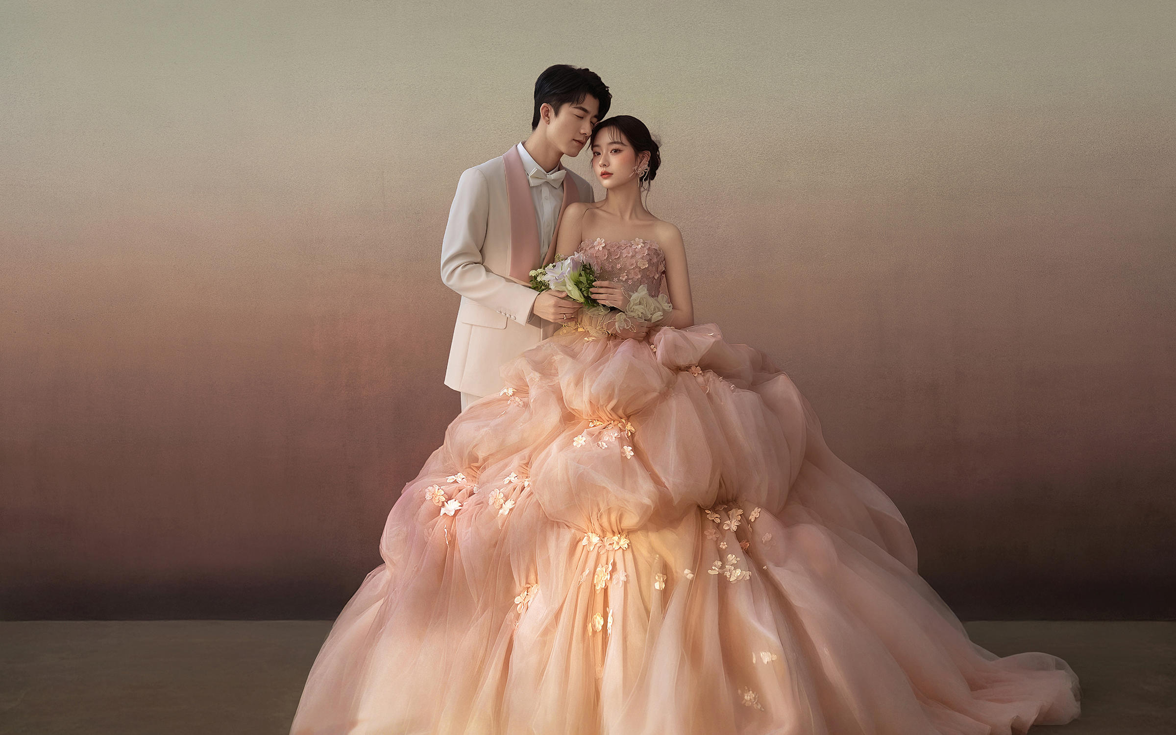 花神系列婚纱照，甜而不腻，留存专属我们的仙气回忆