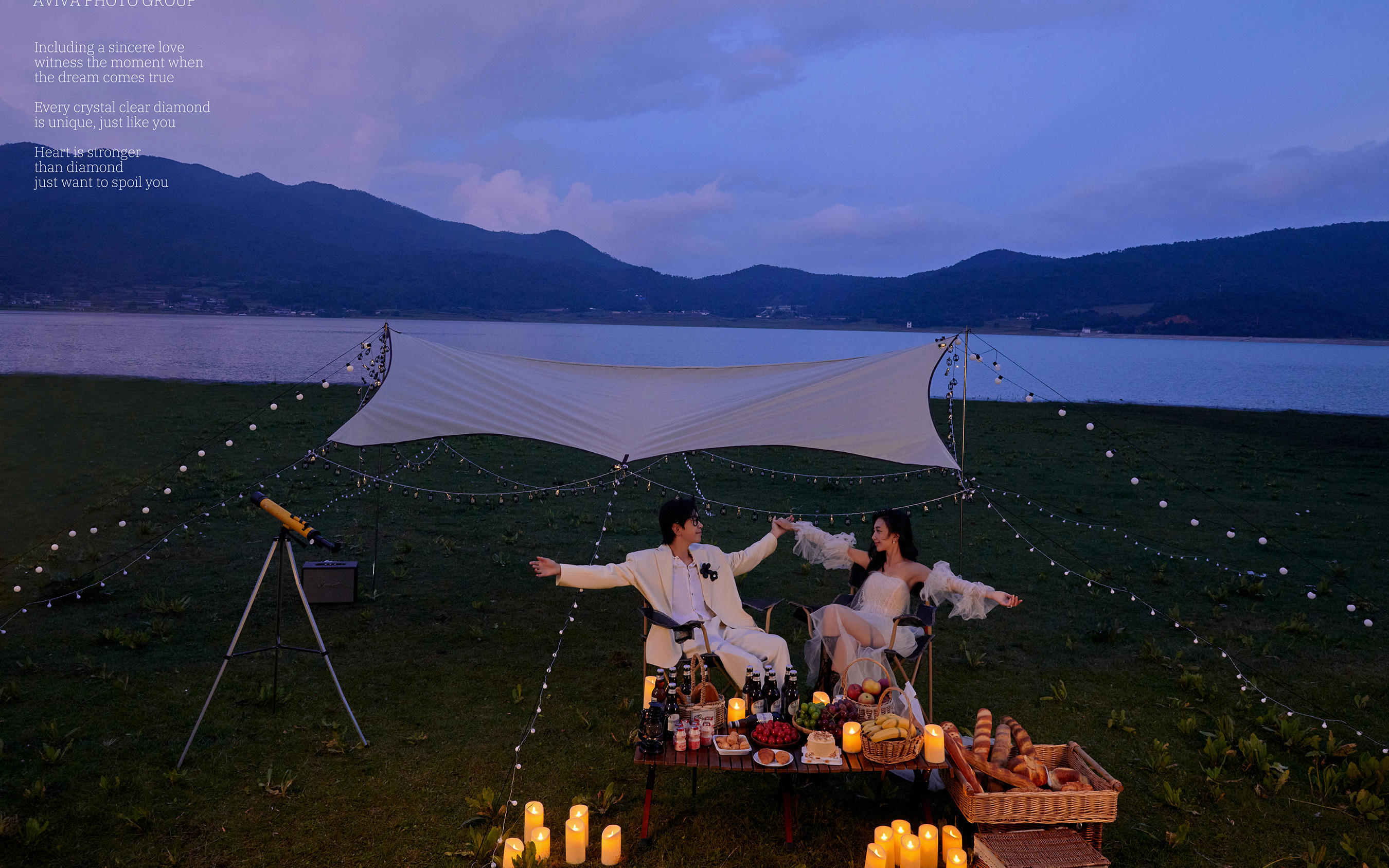 丽江样片·文海夜晚的自由浪漫，纪实旅拍婚纱照