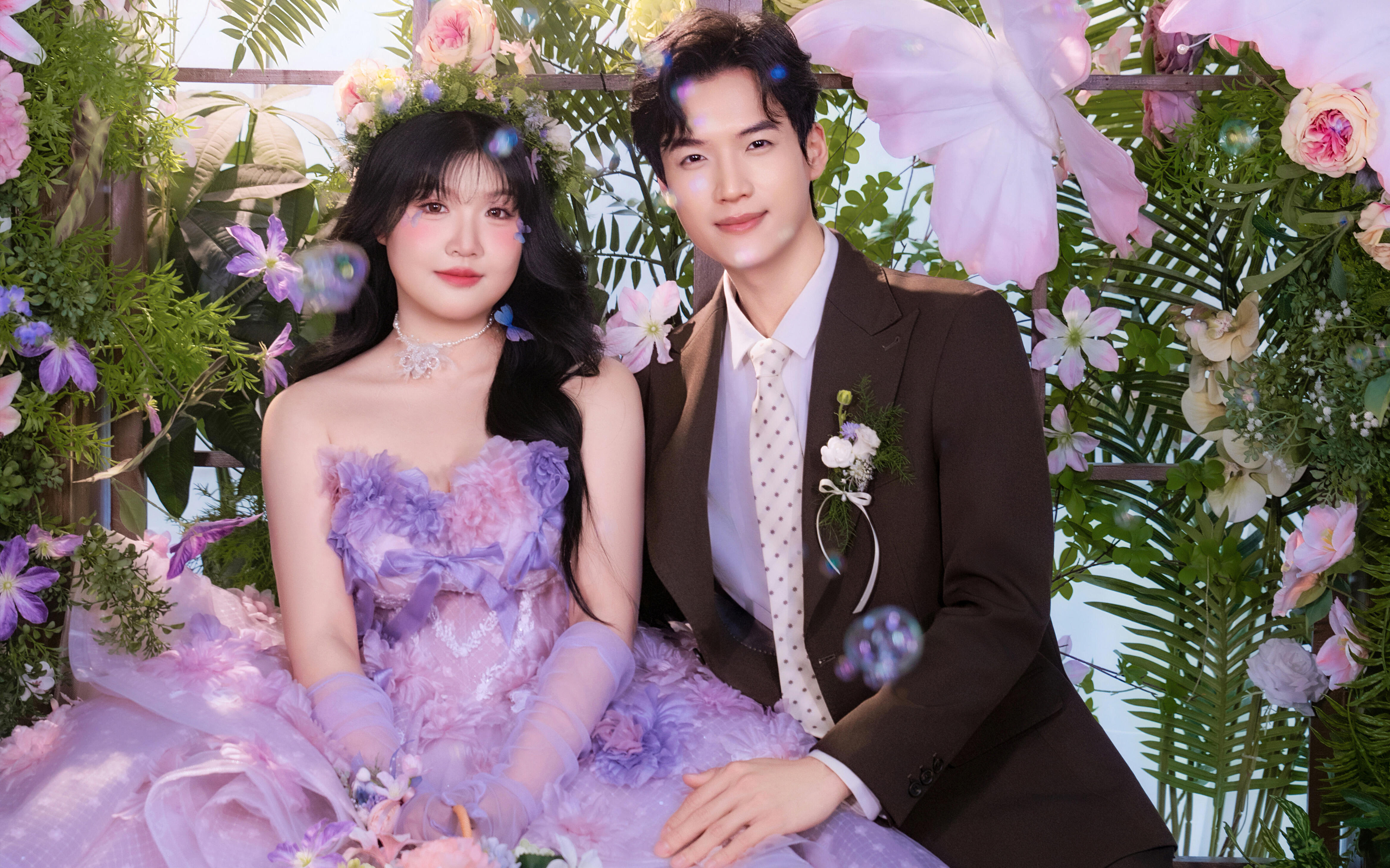 🌿花房里的紫霞｜微胖新娘也能仙气飘飘