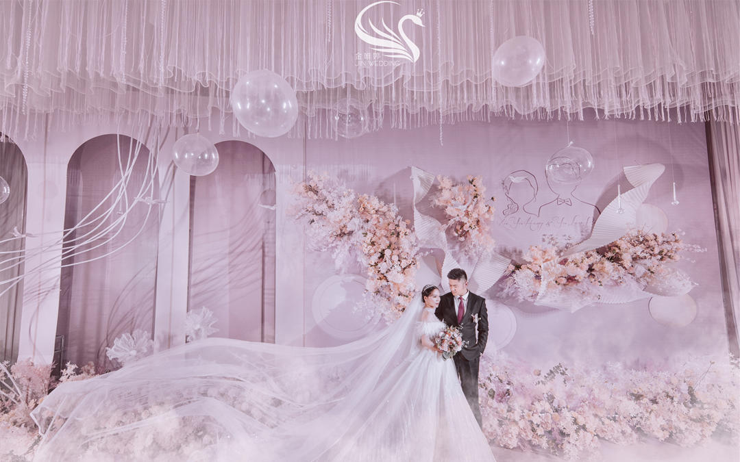 必看婚礼色系简约韩式婚礼甜美粉色婚礼布置