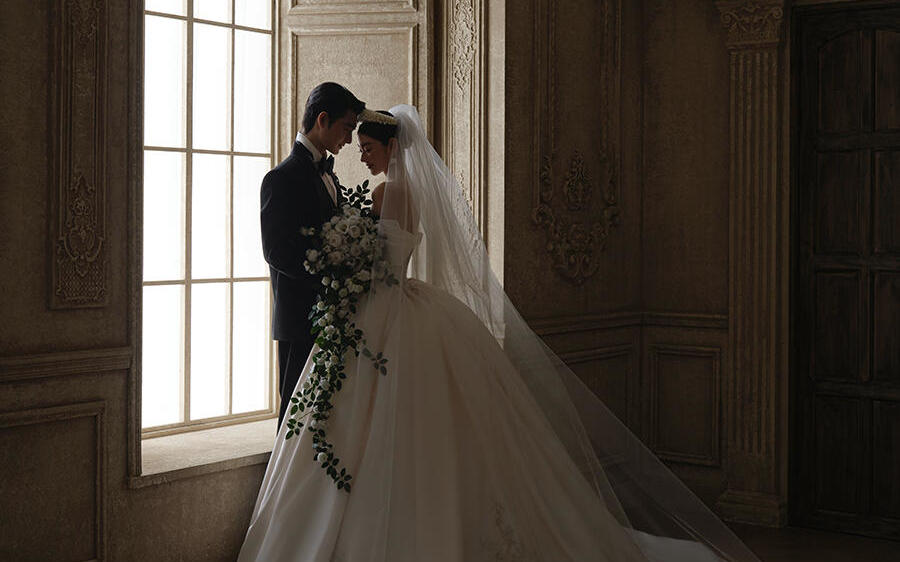 室内韩式婚纱照   