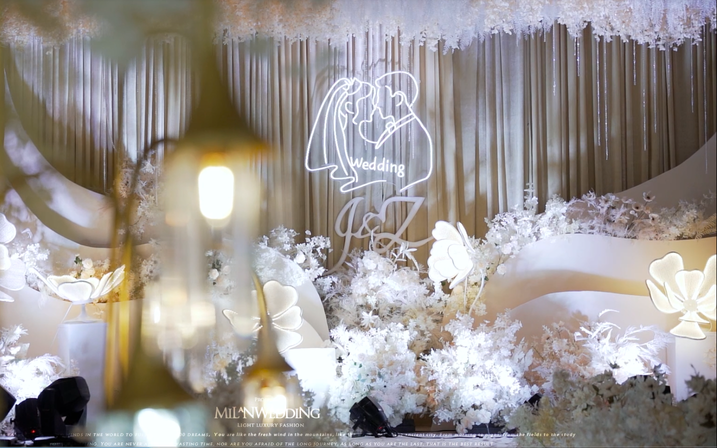 【永恒】清新脱俗的香槟白婚礼