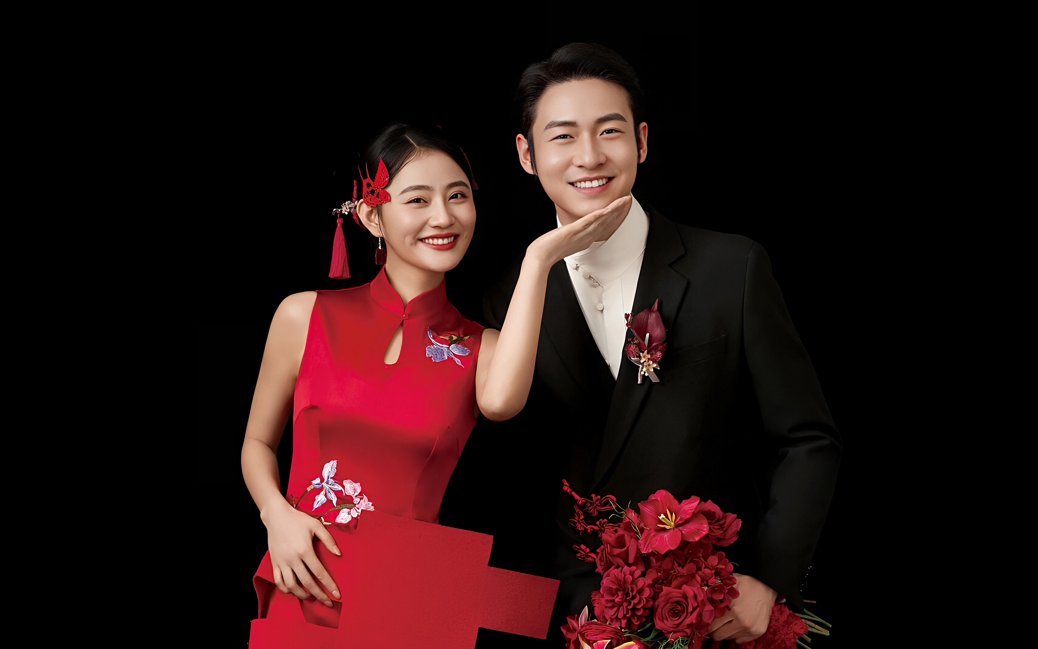 哭死 新中式喜嫁婚纱照真的谁拍谁好看