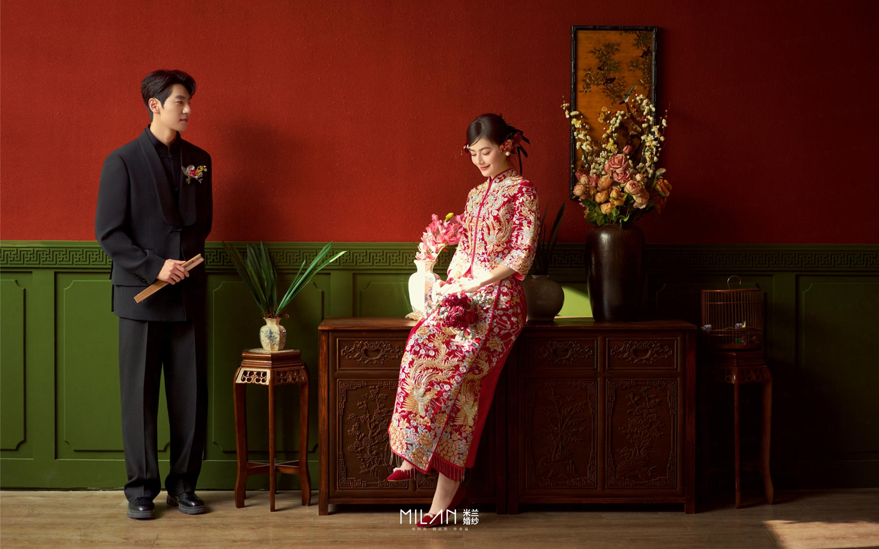 这组龙凤褂美到想直接焊在身上