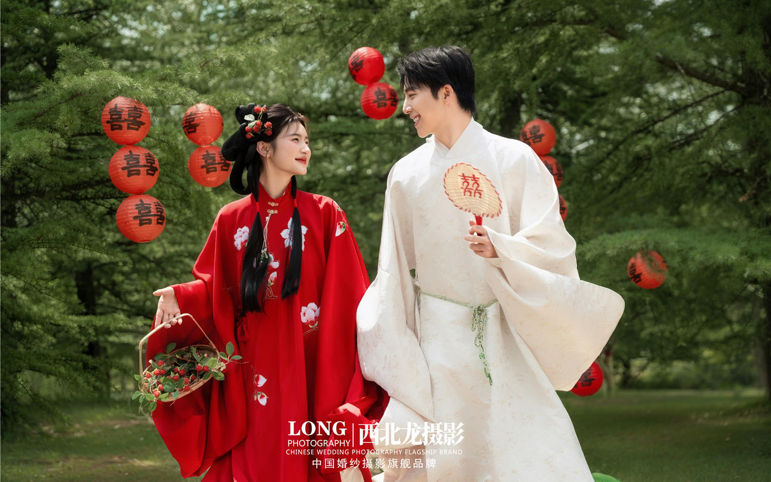 【西北龙摄影】元气满满的小清新汉服婚纱照