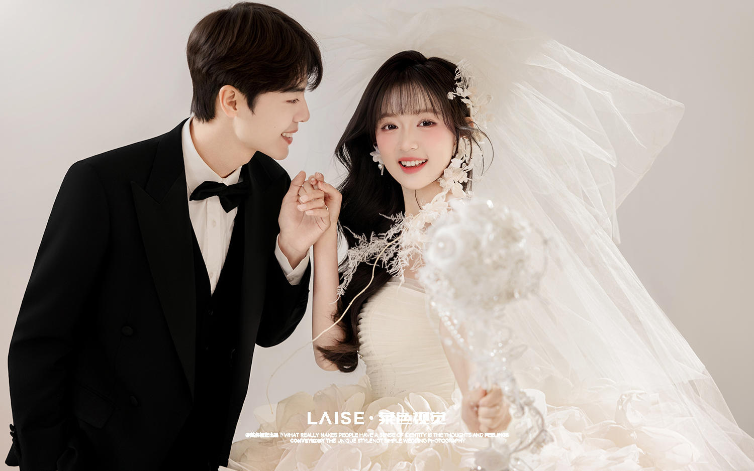 奶油色婚纱照，干净唯美浪漫💕满满的仪式