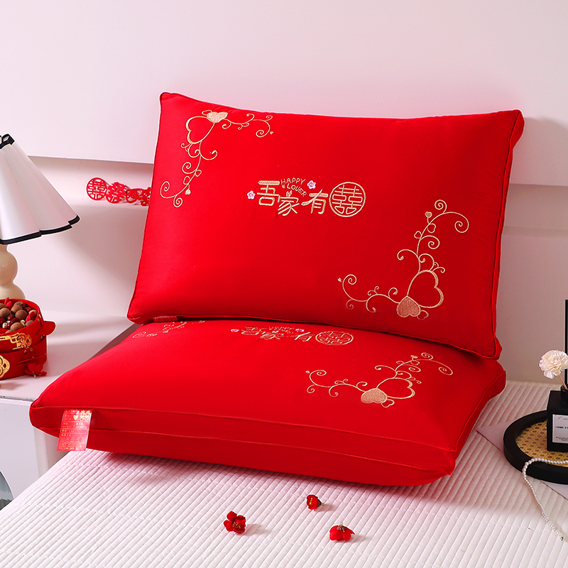 新款大红枕头婚庆枕芯
