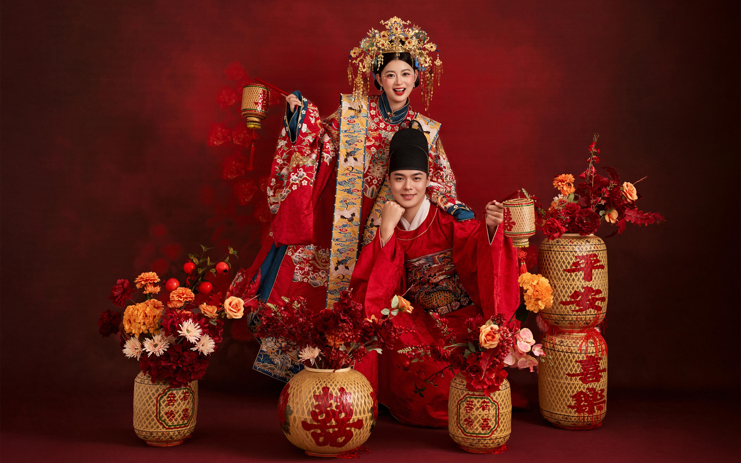 汉服婚照：红妆配良人，中式浪漫绝绝子❤️