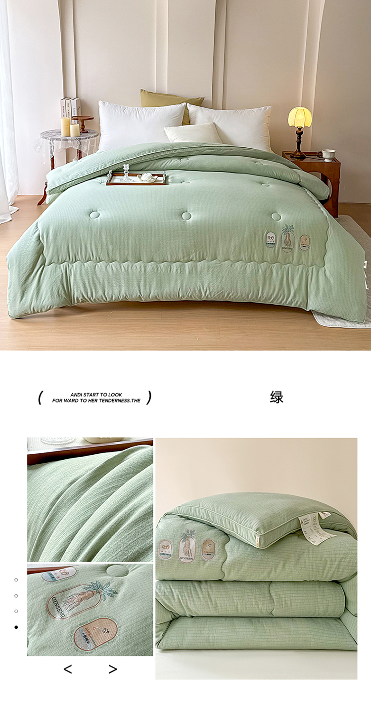 2025新款提花立體大豆纖維冬被棉被芯