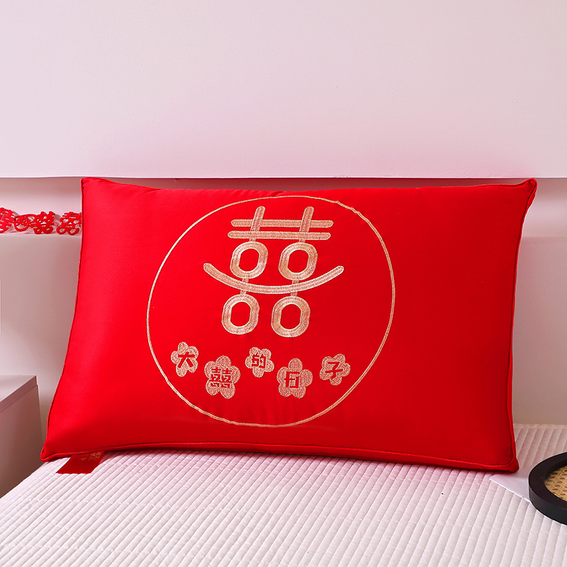 新款大红枕头婚庆枕芯