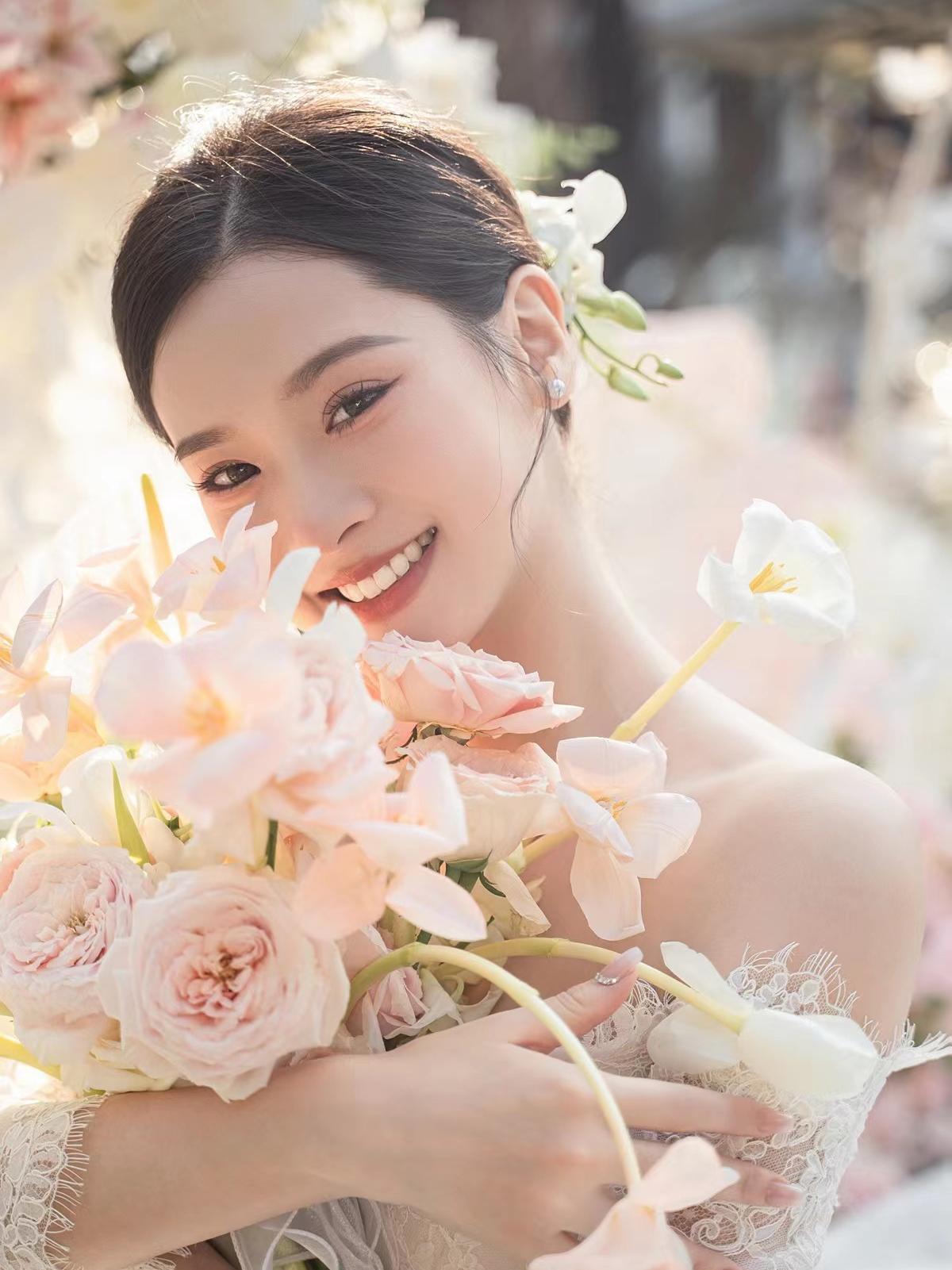 韩系鲜花新娘造型