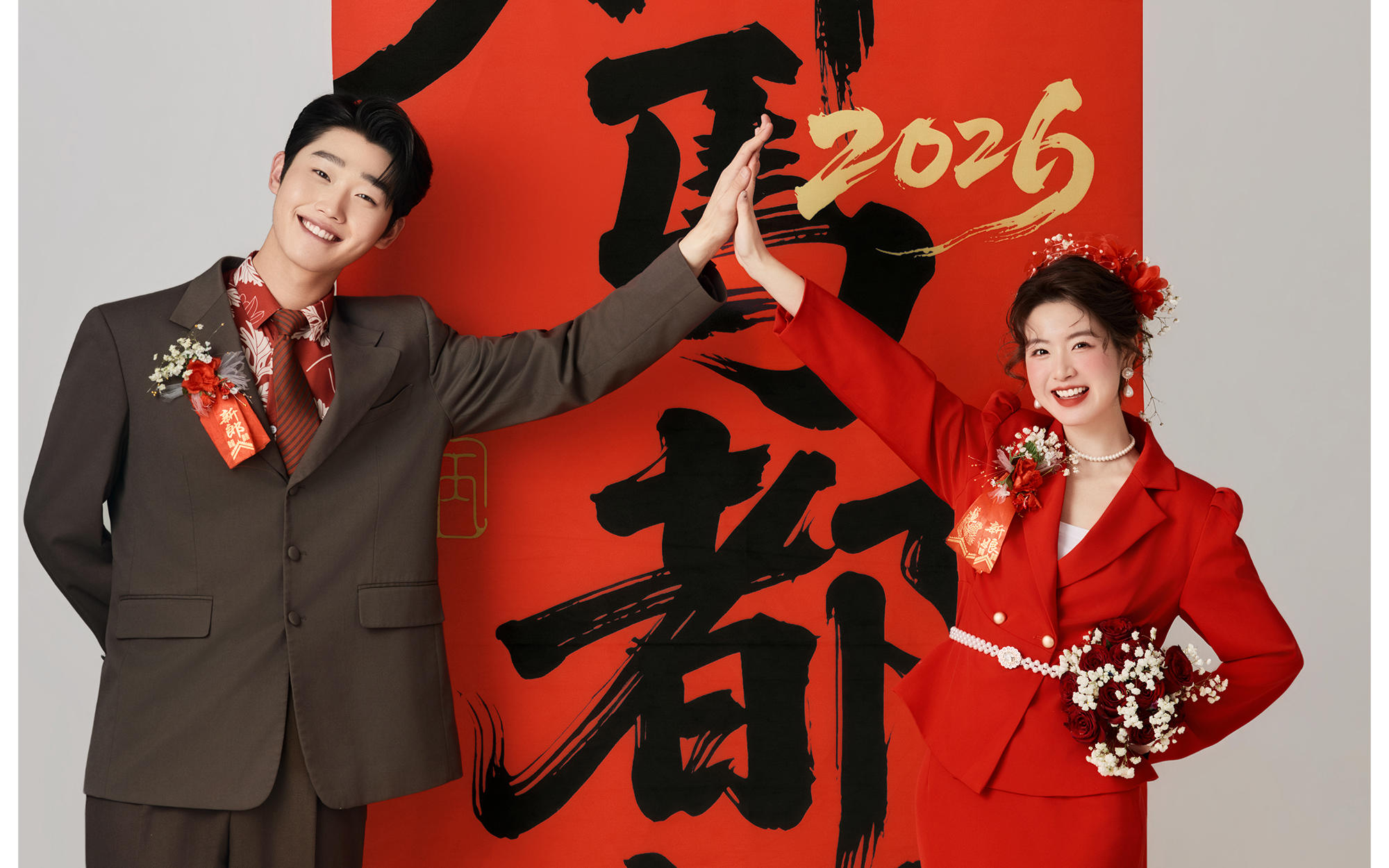 超喜庆的马年喜嫁婚纱照（神马都好）