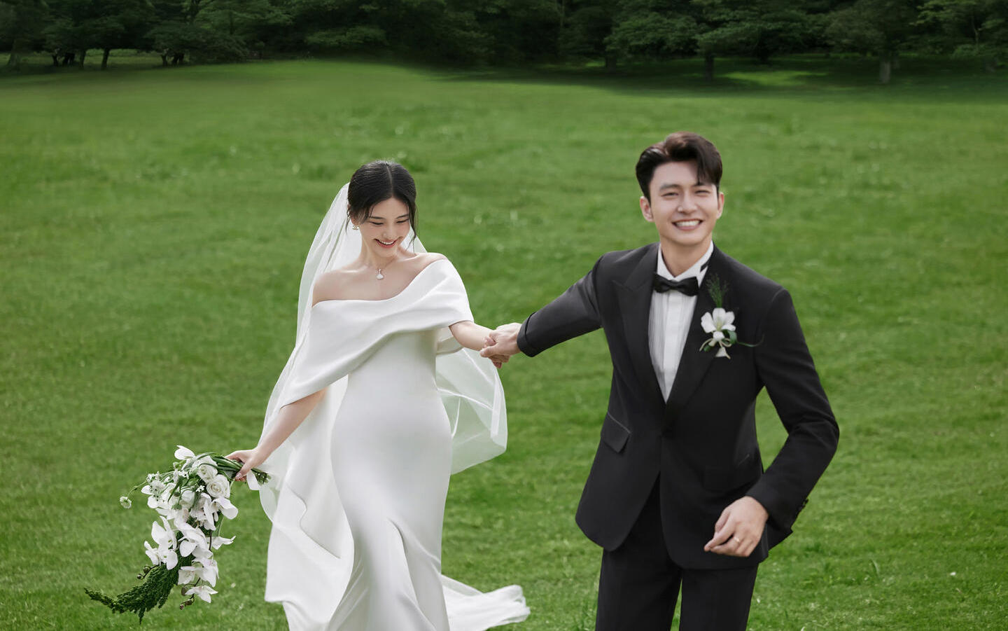 森系草坪婚紗照 夏日氛圍感之神 