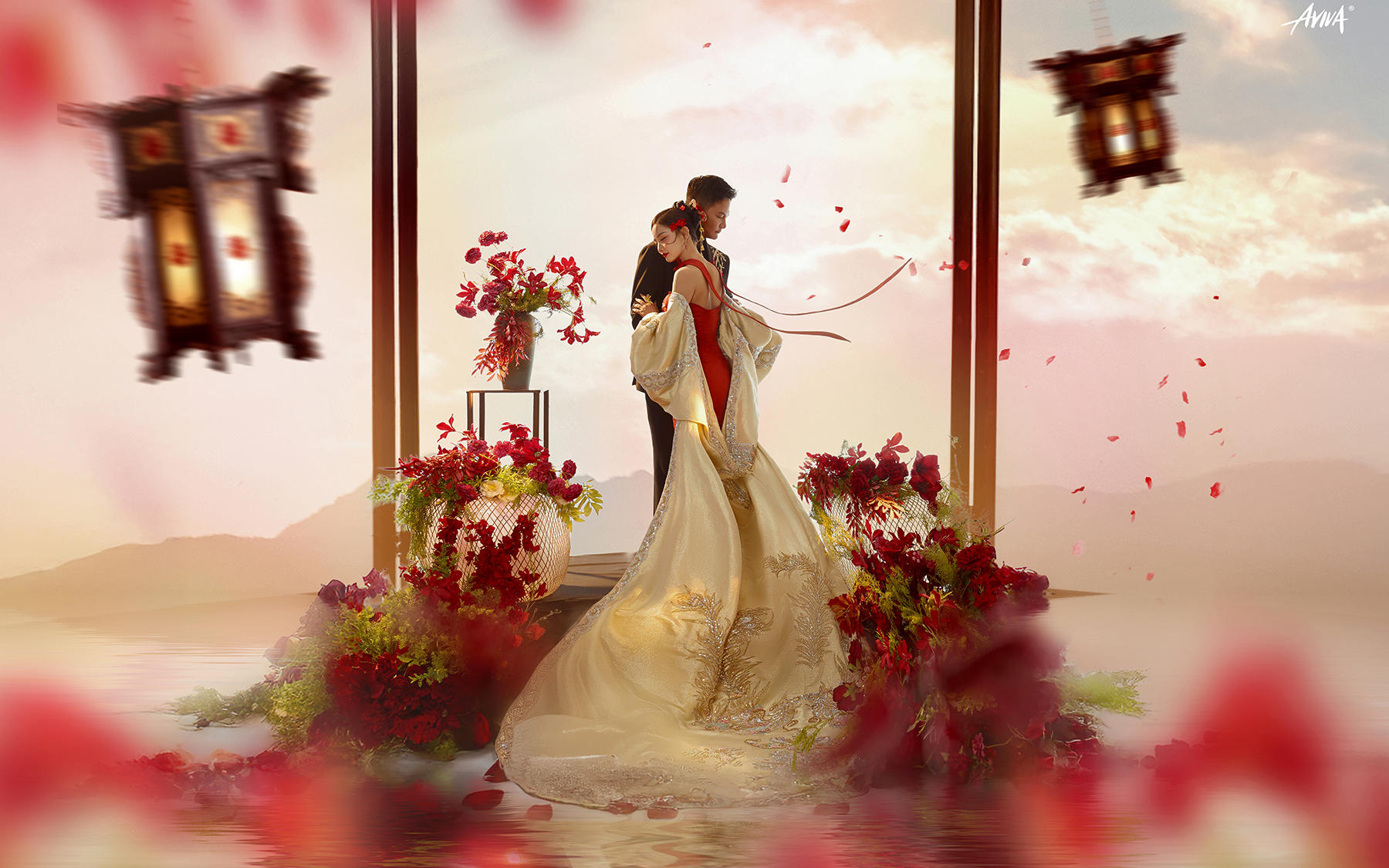 【真实客片】中式婚纱照丨李鑫和&王欣