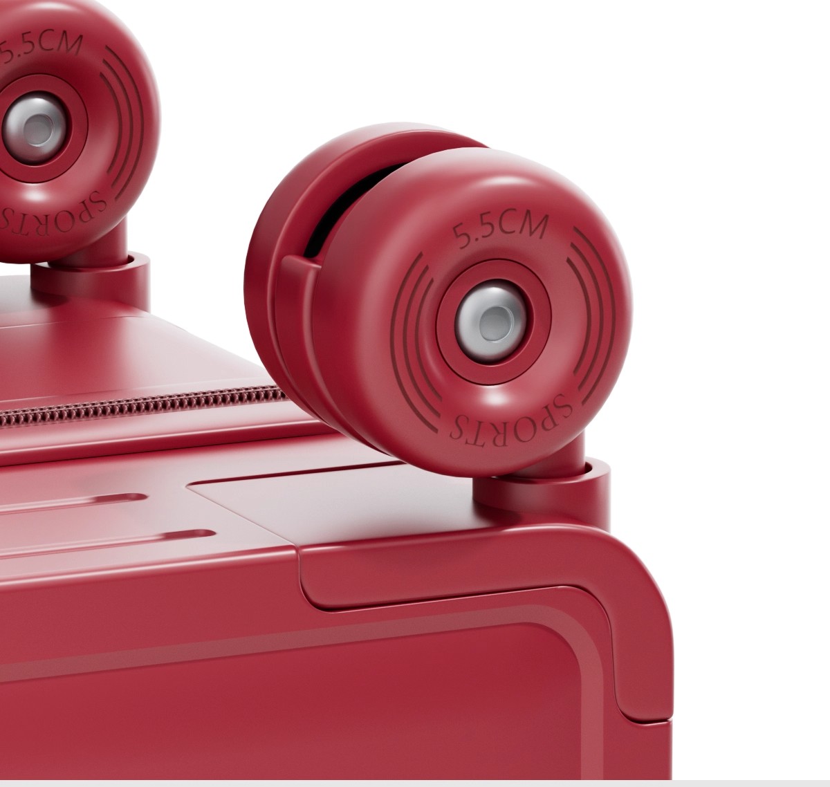 賽車輪 紅色行李箱陪嫁箱新娘嫁妝 811拉鏈款