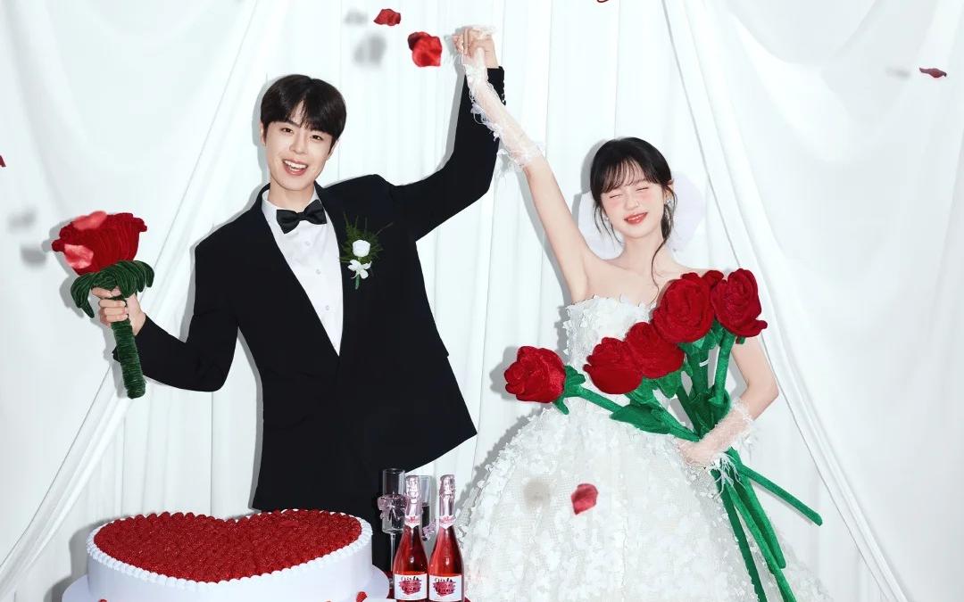 在南充拍的韩系婚礼风婚纱照美疯